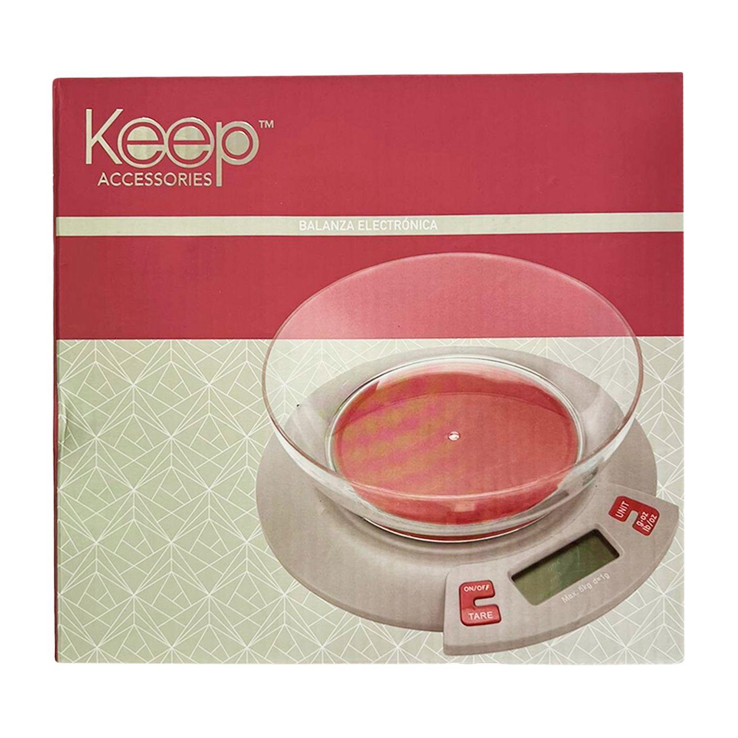 Balanza Electrónica de Cocina Rosada - Keep-3