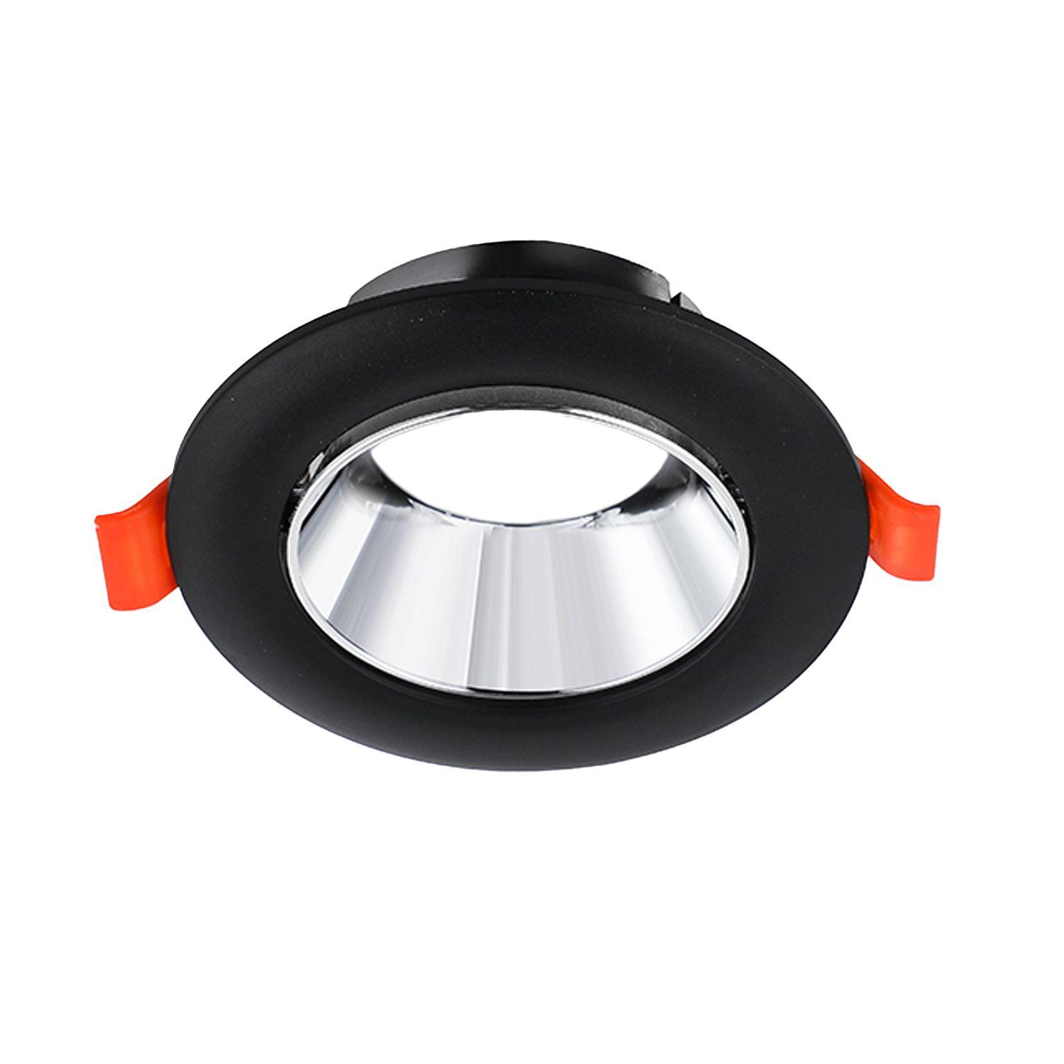 Foco Spot Porta GU-10 "LED Track Light" 9 cm - Negro/Plateado-2