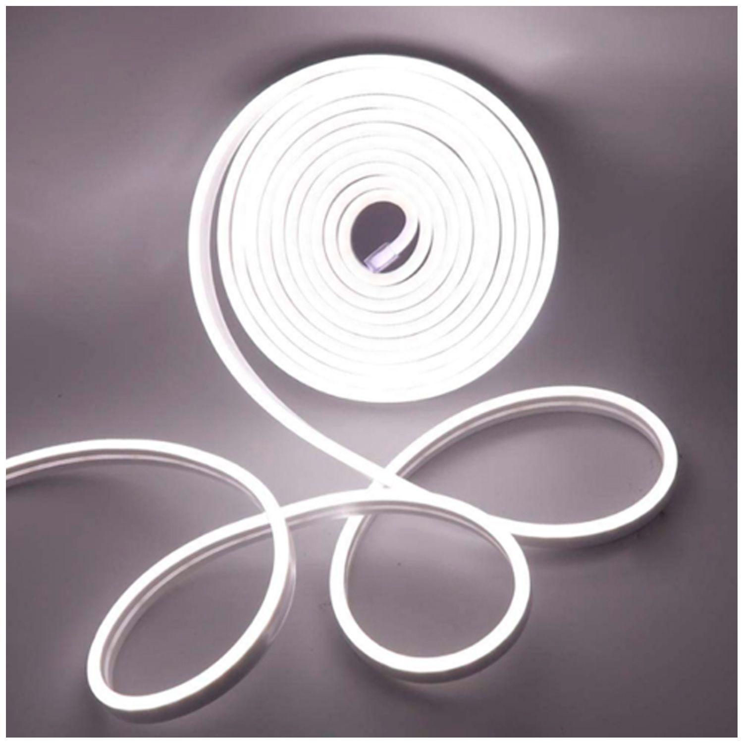 Cinta LED Neón Flexible 5M Colores - Blanco-2