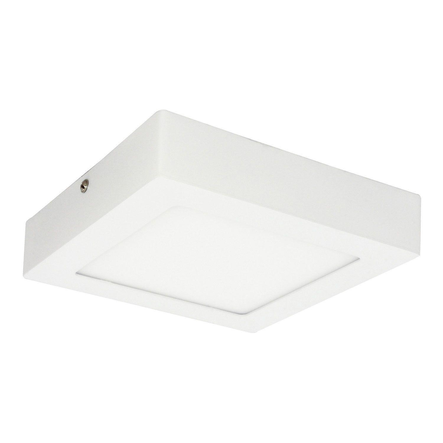 Pack 5 Panel Cuadrado LED ECO Sobrepuesto Blanco 6W Frío-2