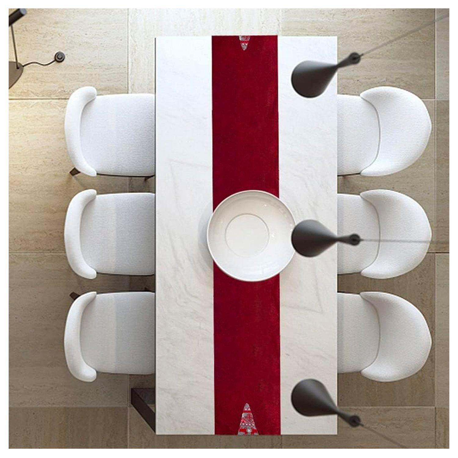 Camino de mesa Diseño Navidad Gris - Rojo-5