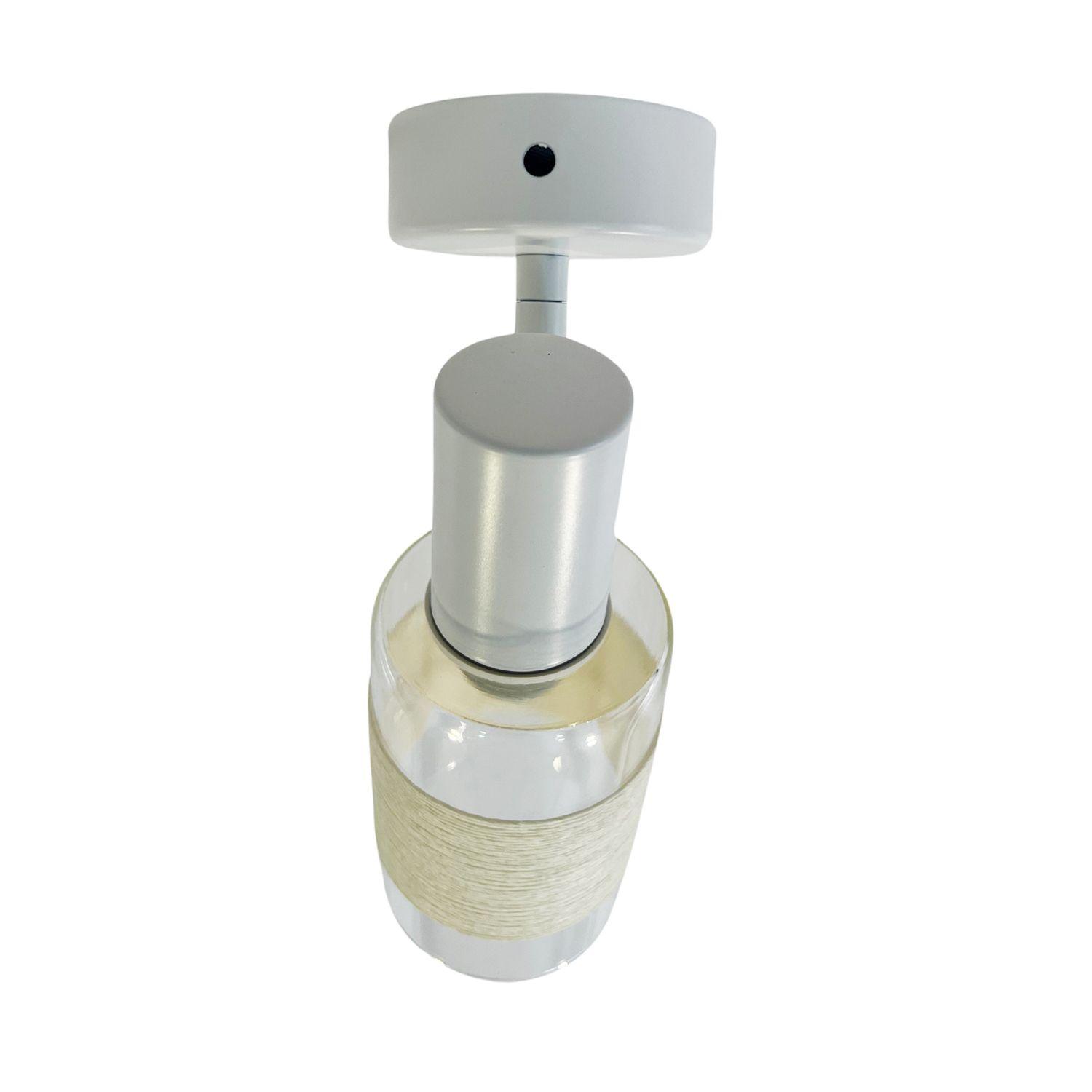 Foco Apliqué Sobrepuesto Simple E-14 Zaurak Blanco Ampolleta Cálida-4