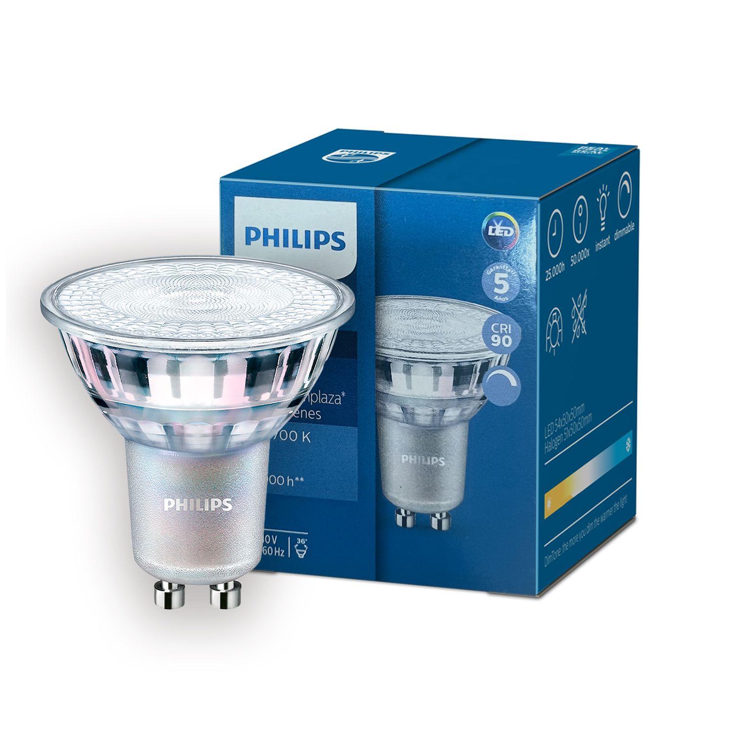 Pack 5 Ampolleta Philips Dimeable MasLed Spot VLE 5W GU10 - Cálido-2