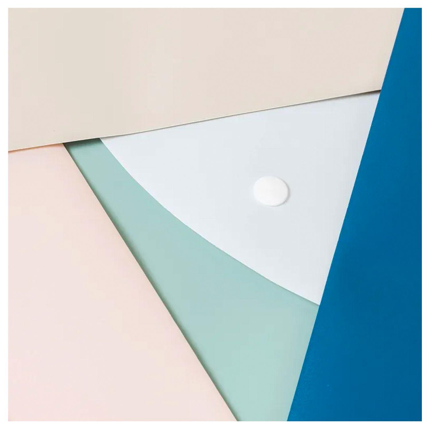 Pack 10 Carpeta Tipo Sobre Plástico A4 Linfini Deli-3