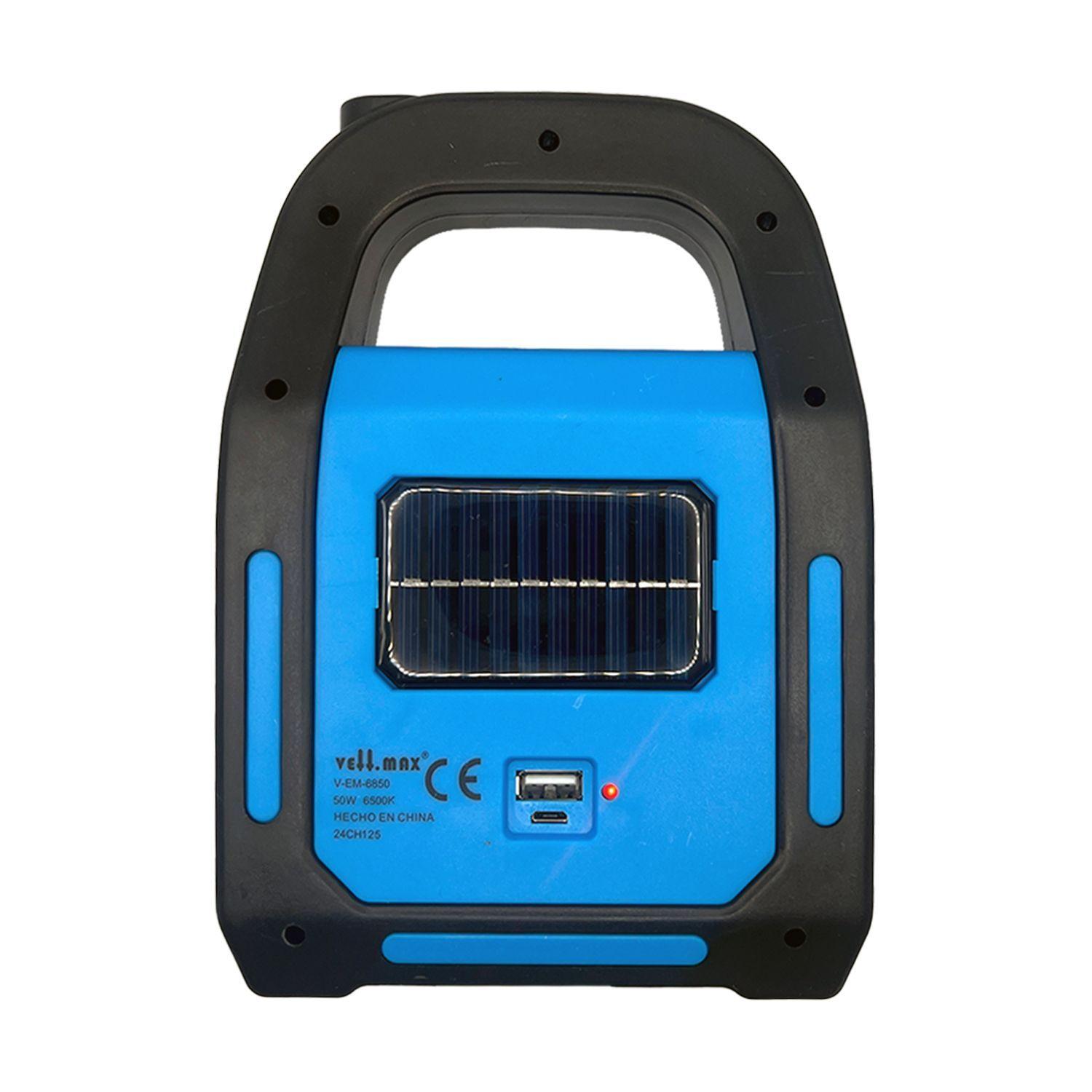 Linterna LED Solar 3 en 1 USB/C Recargable Luz Fría-2