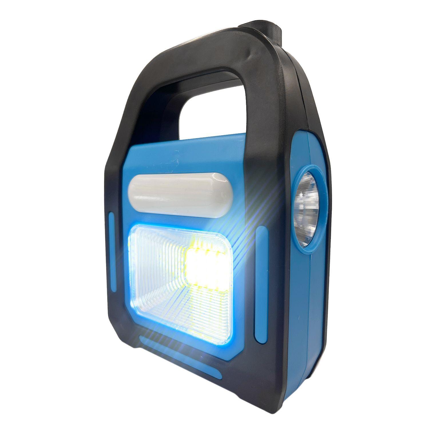 Linterna LED Solar 3 en 1 USB/C Recargable Luz Fría-4