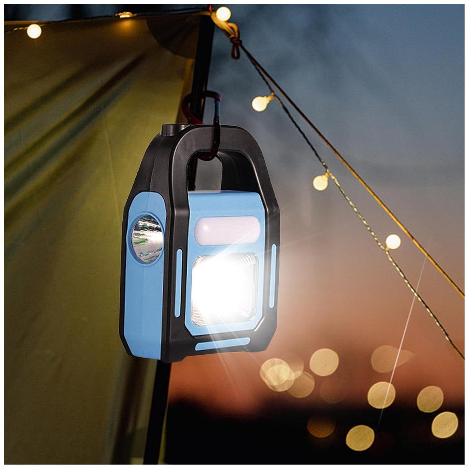 Linterna LED Solar 3 en 1 USB/C Recargable Luz Fría-7