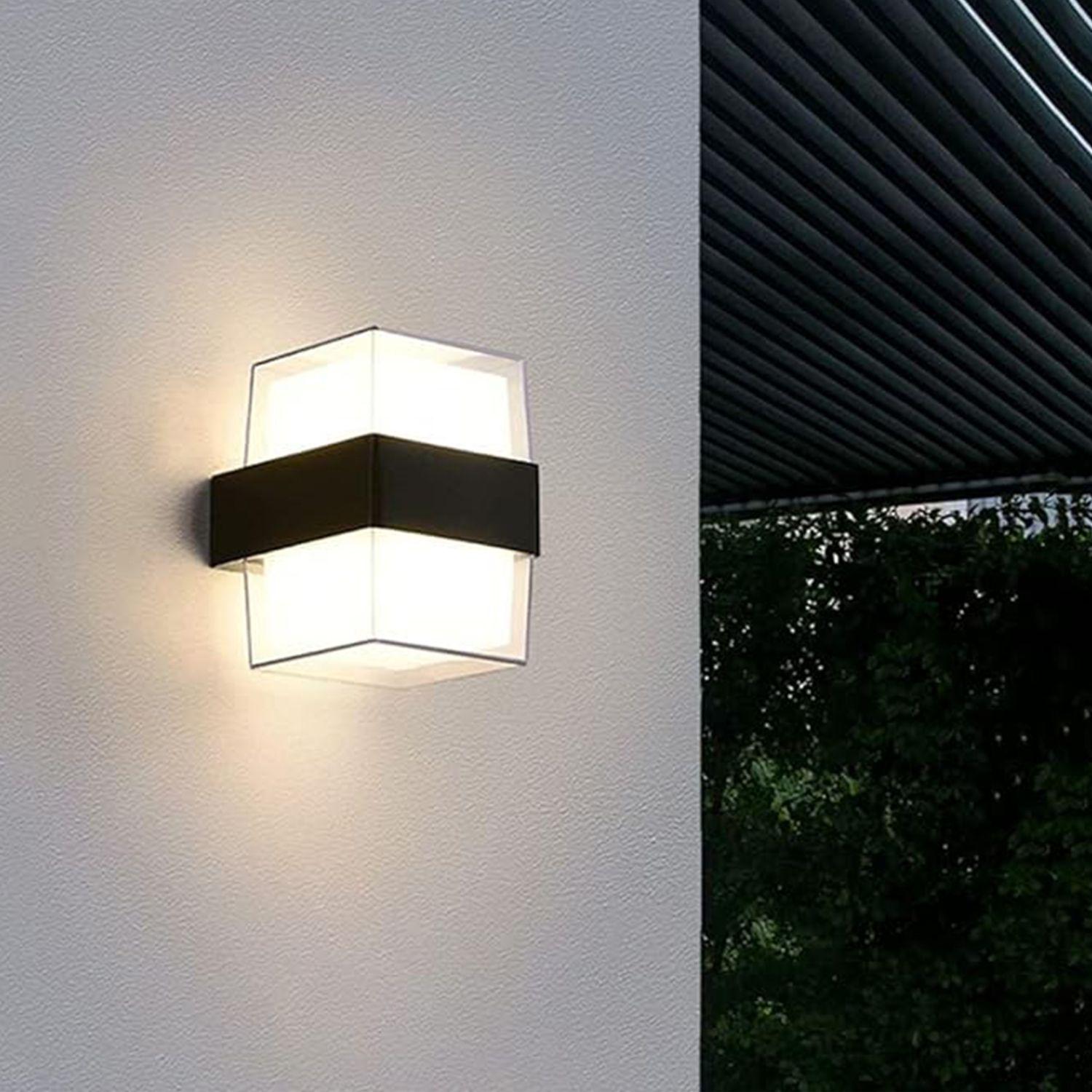 Apliqué de Pared LED Exterior Cuadrado 10W Cálido-2