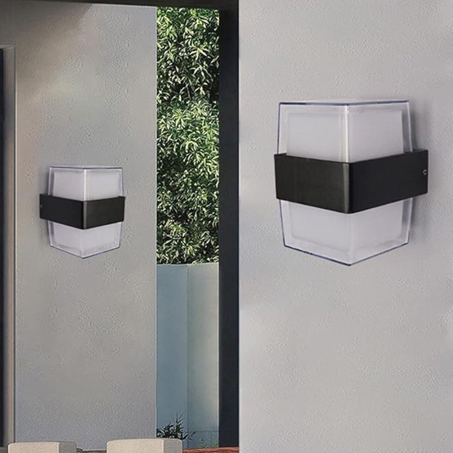 Apliqué de Pared LED Exterior Cuadrado 10W Cálido-4