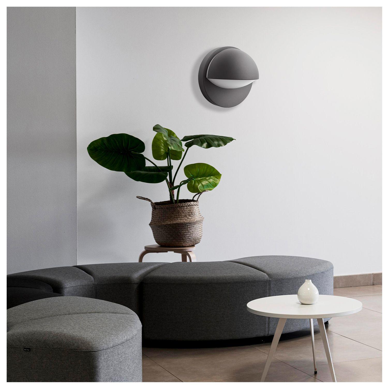 Aplique LED Exterior «June» Negro Philips Ampolleta Fría-4