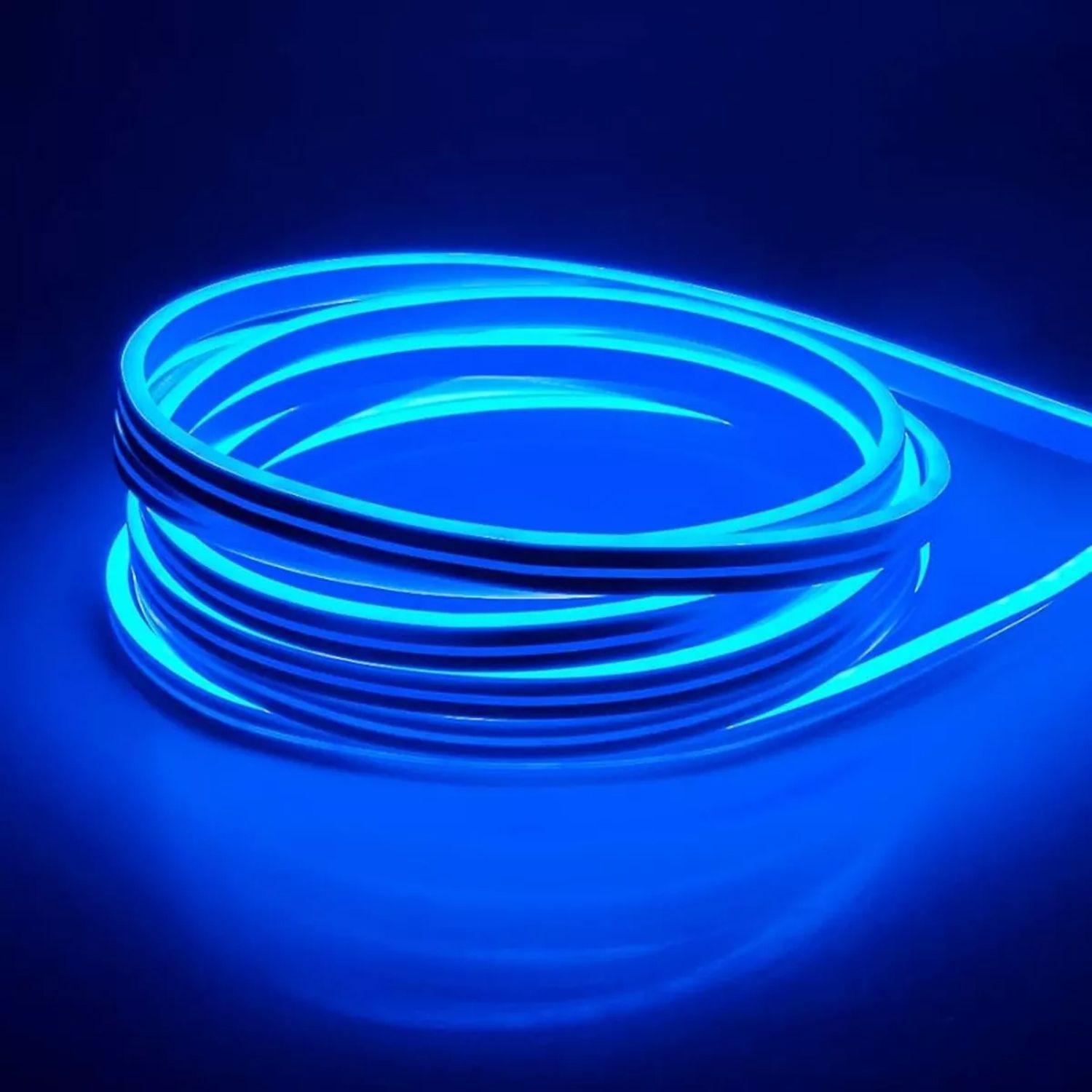 Cinta LED Neón Flexible 5M Colores - Azul-3