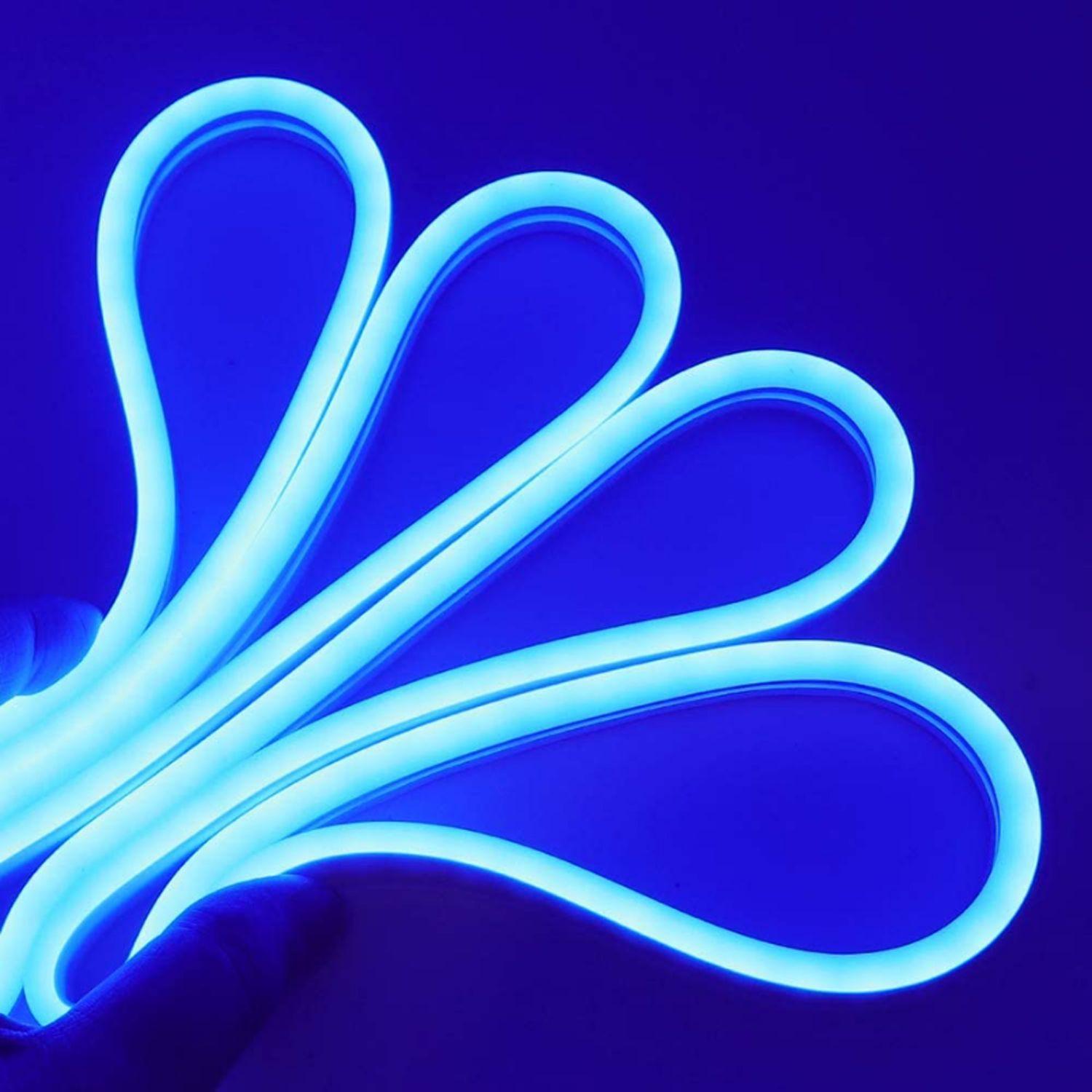 Cinta LED Neón Flexible 5M Colores - Azul-4
