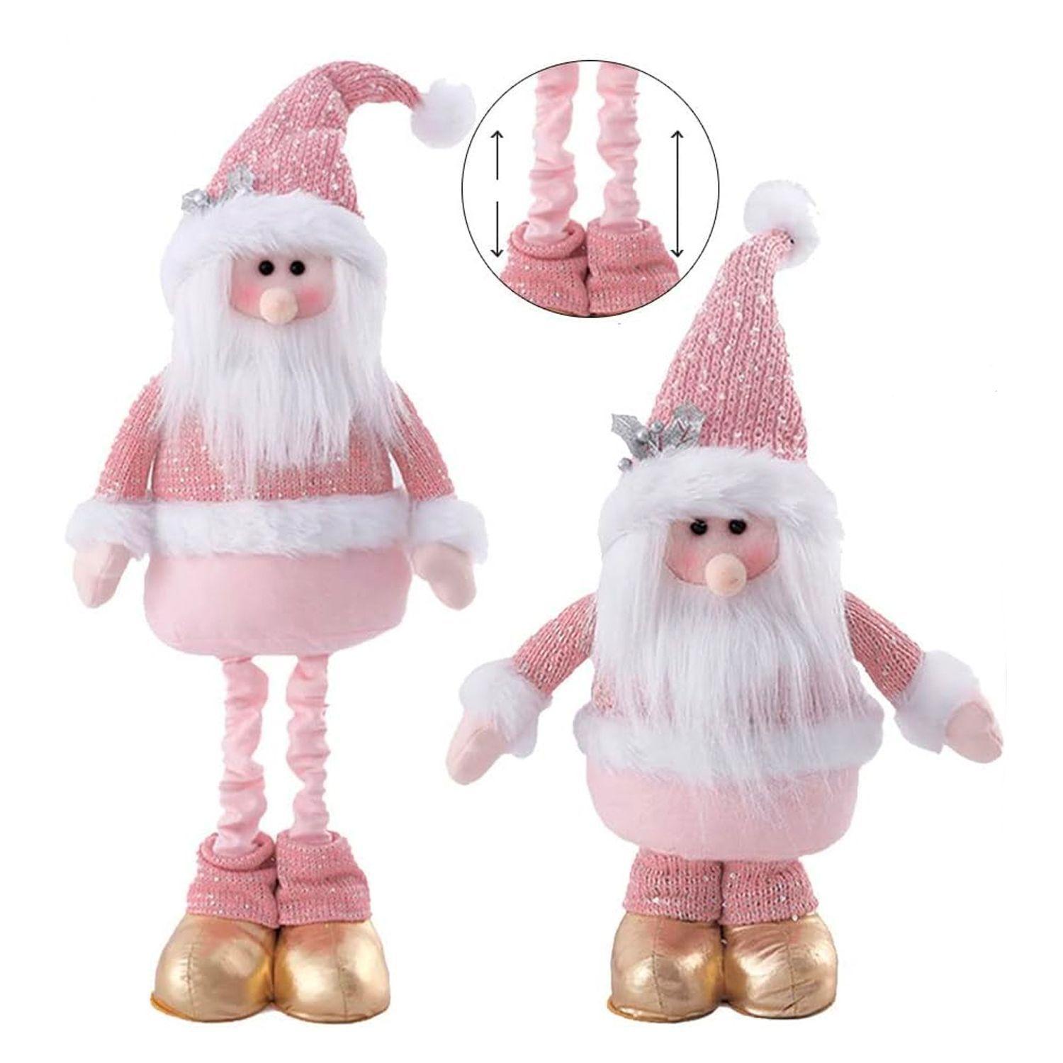Pascuero Navidad Patas Largas Rosado 70 cms-3
