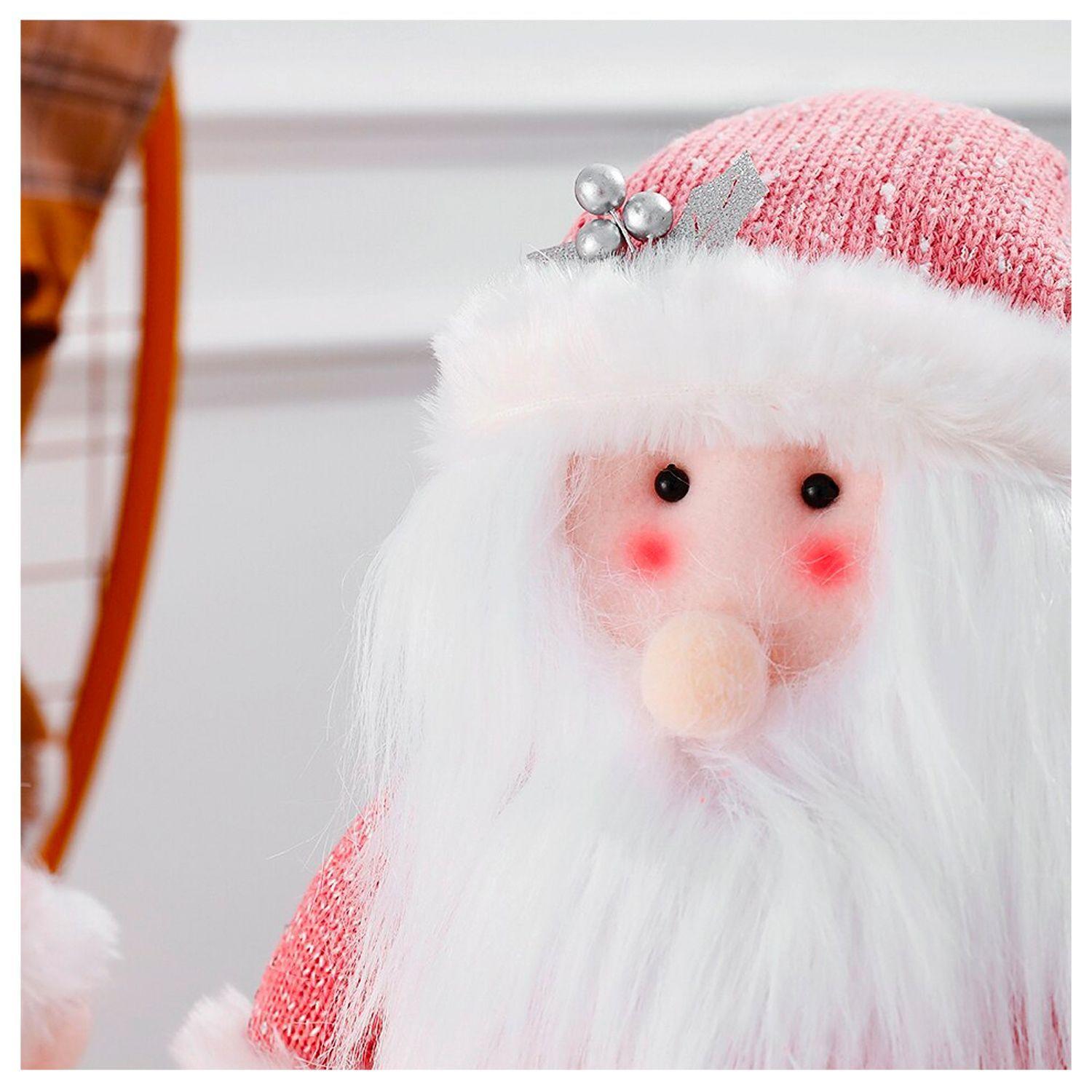 Pascuero Navidad Patas Largas Rosado 70 cms-4