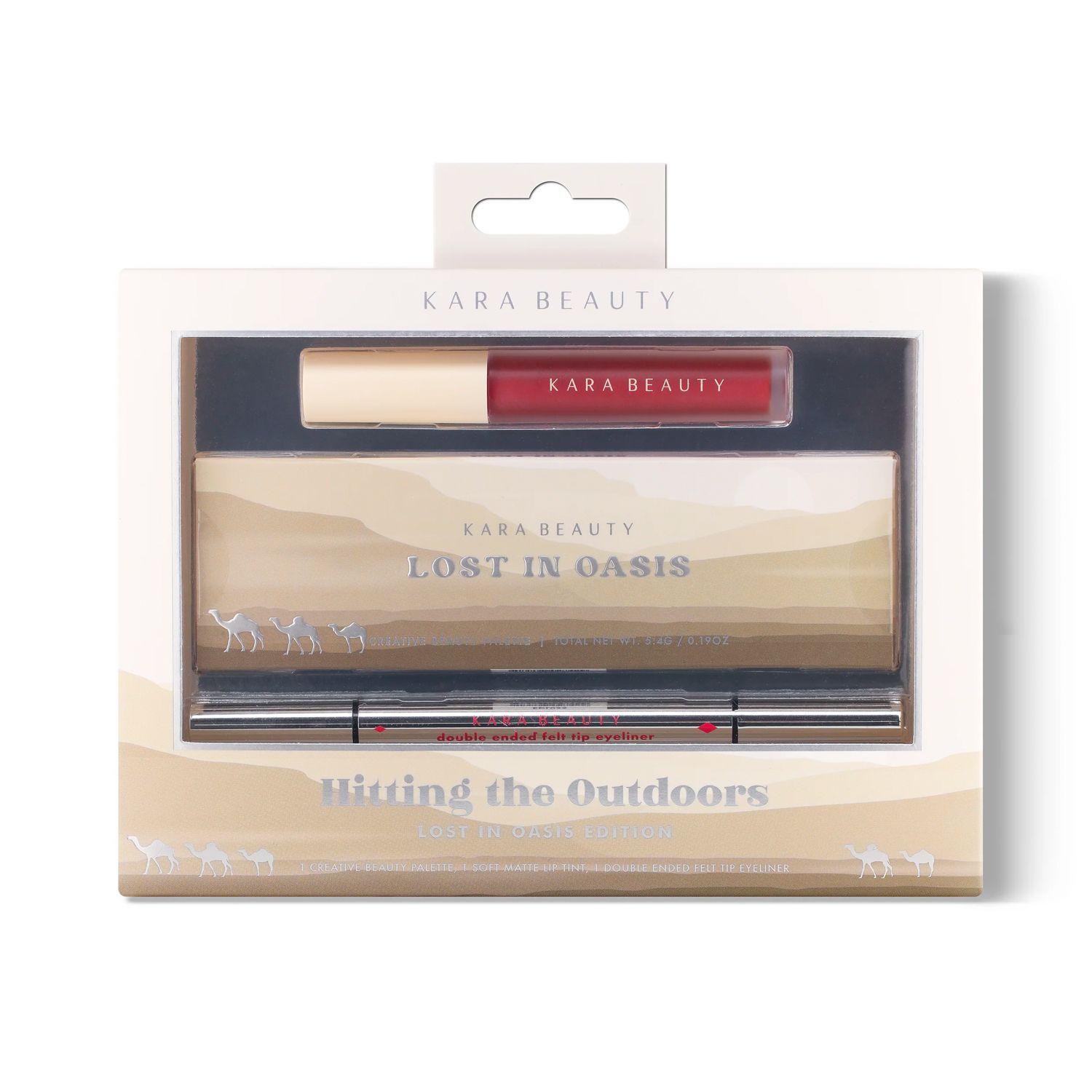 Set Labial, Sombras y Delineador “Hitting the Outdoors” Lost In Oasis - Kara Beauty-0