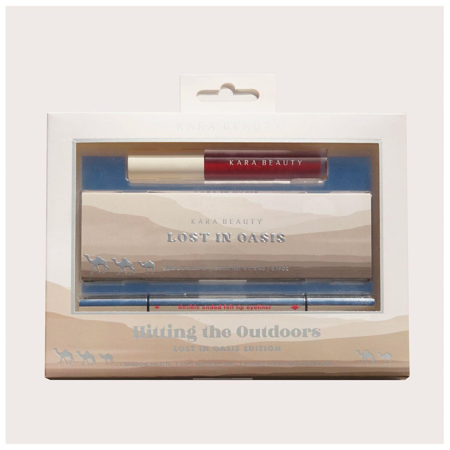 Set Labial, Sombras y Delineador “Hitting the Outdoors” Lost In Oasis - Kara Beauty-2