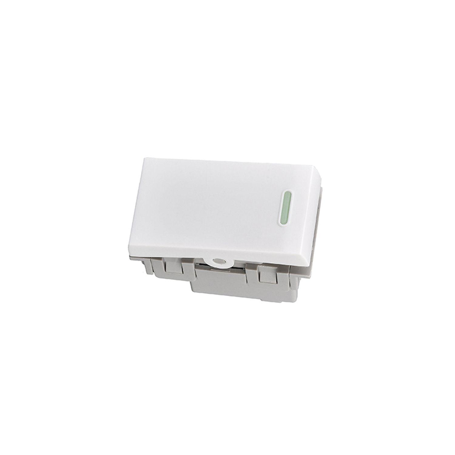 Modulo Interruptor 9/12 10A 250V Blanco-1