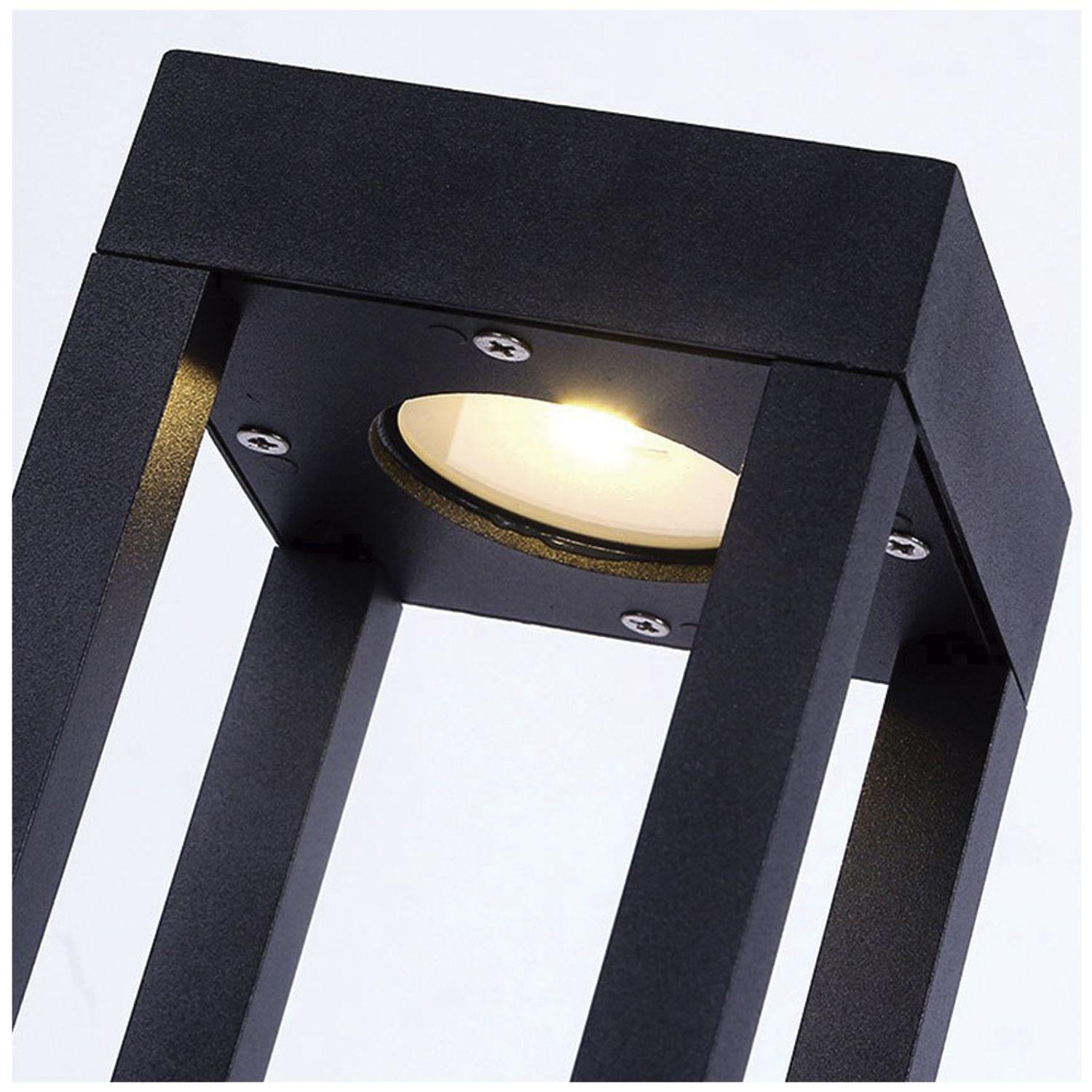 Apliqué Piso LED Exterior 80cm Negro 10W Cálido-4