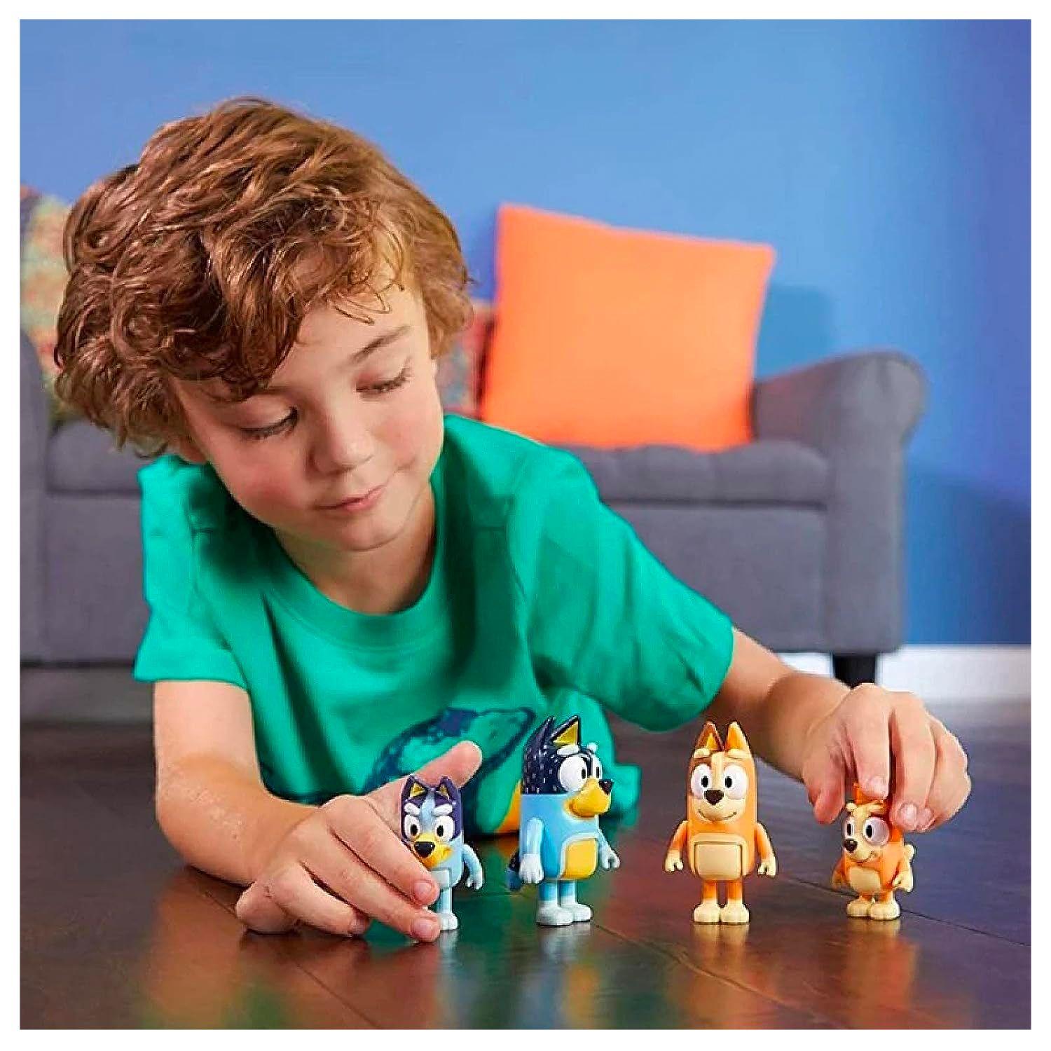 Set de 4 Figuras Serie Bluey & Family-2
