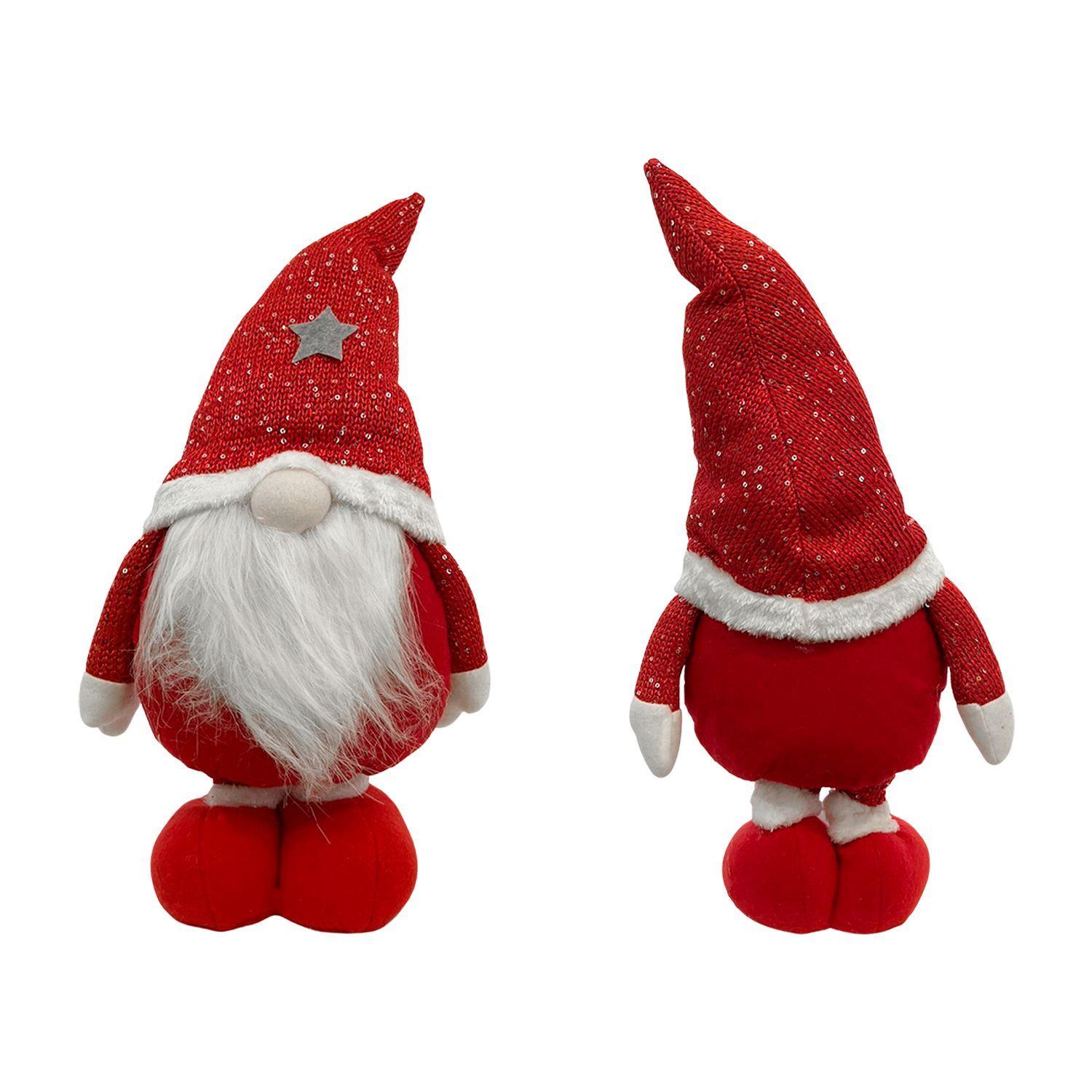 Duende Navidad Patas Largas Rojo 35 cm-2