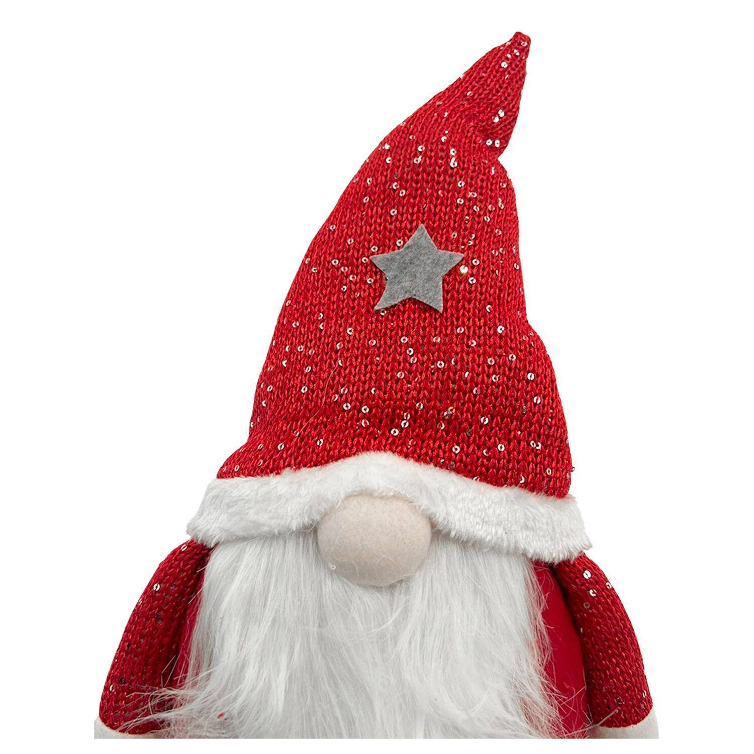 Duende Navidad Patas Largas Rojo 35 cm-5