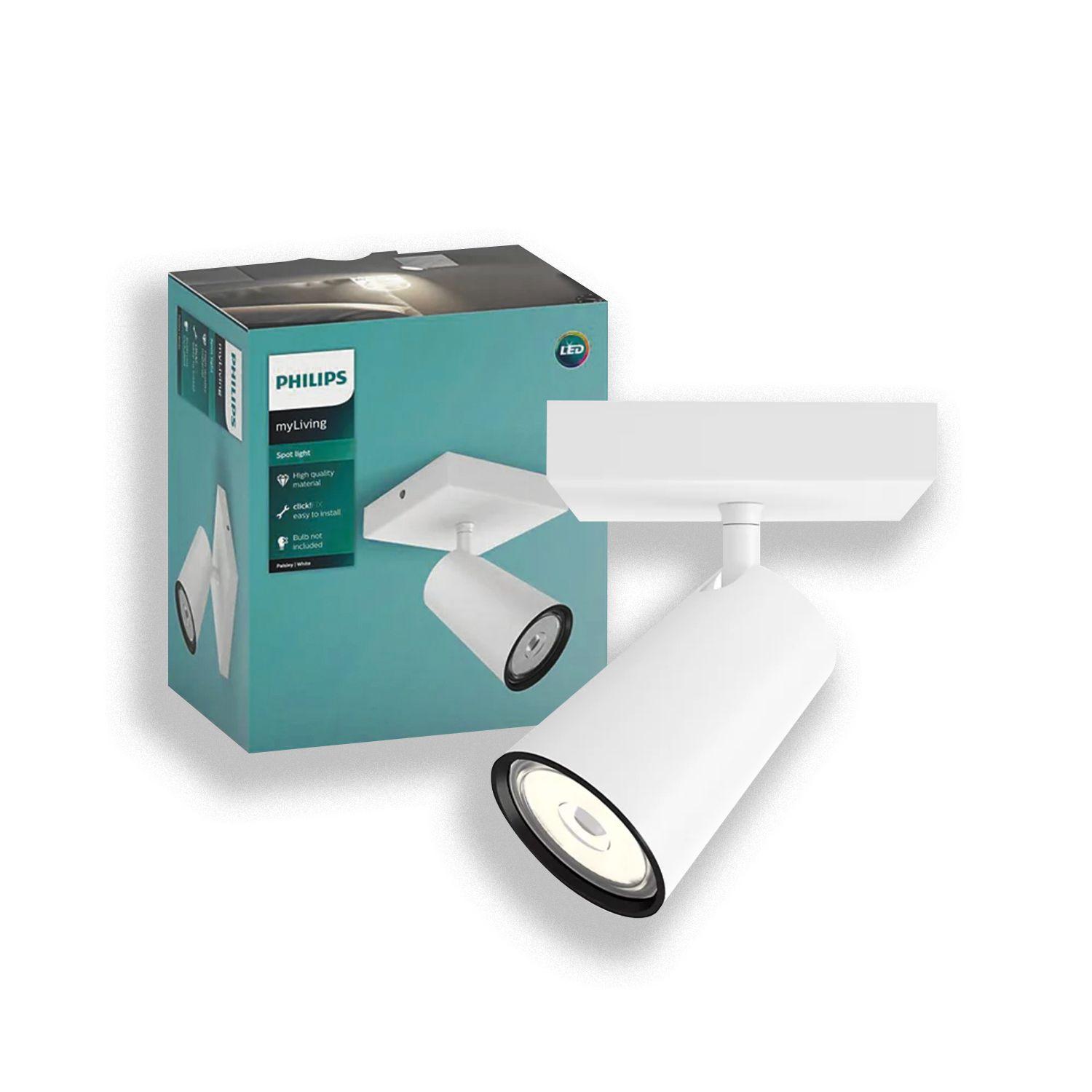 Foco Philips Pasley Spotlight Blanco x1 GU10 Ampolleta Frío-2