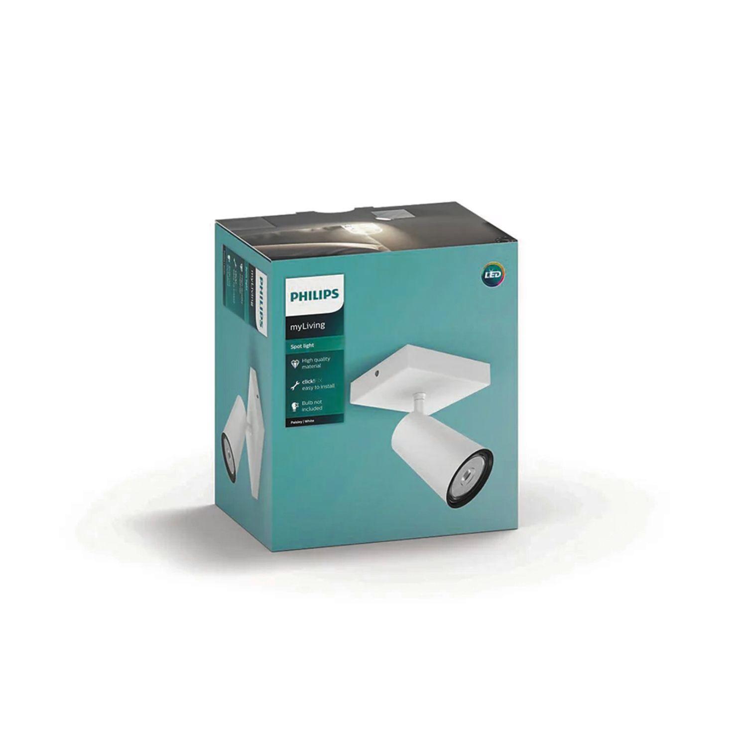 Foco Philips Pasley Spotlight Blanco x1 GU10 Ampolleta Frío-3