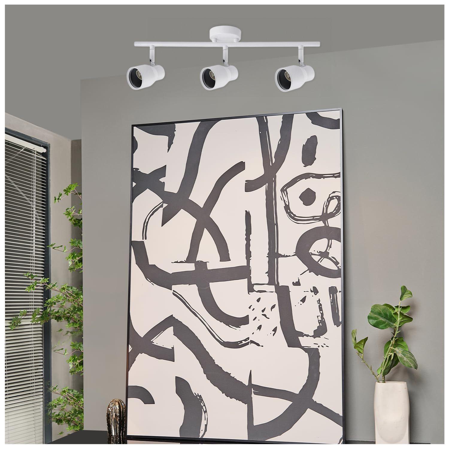 Foco Spot Cielo o Muro Porta 3xGU-10 Round Blanco Incluye  Ampolleta -3