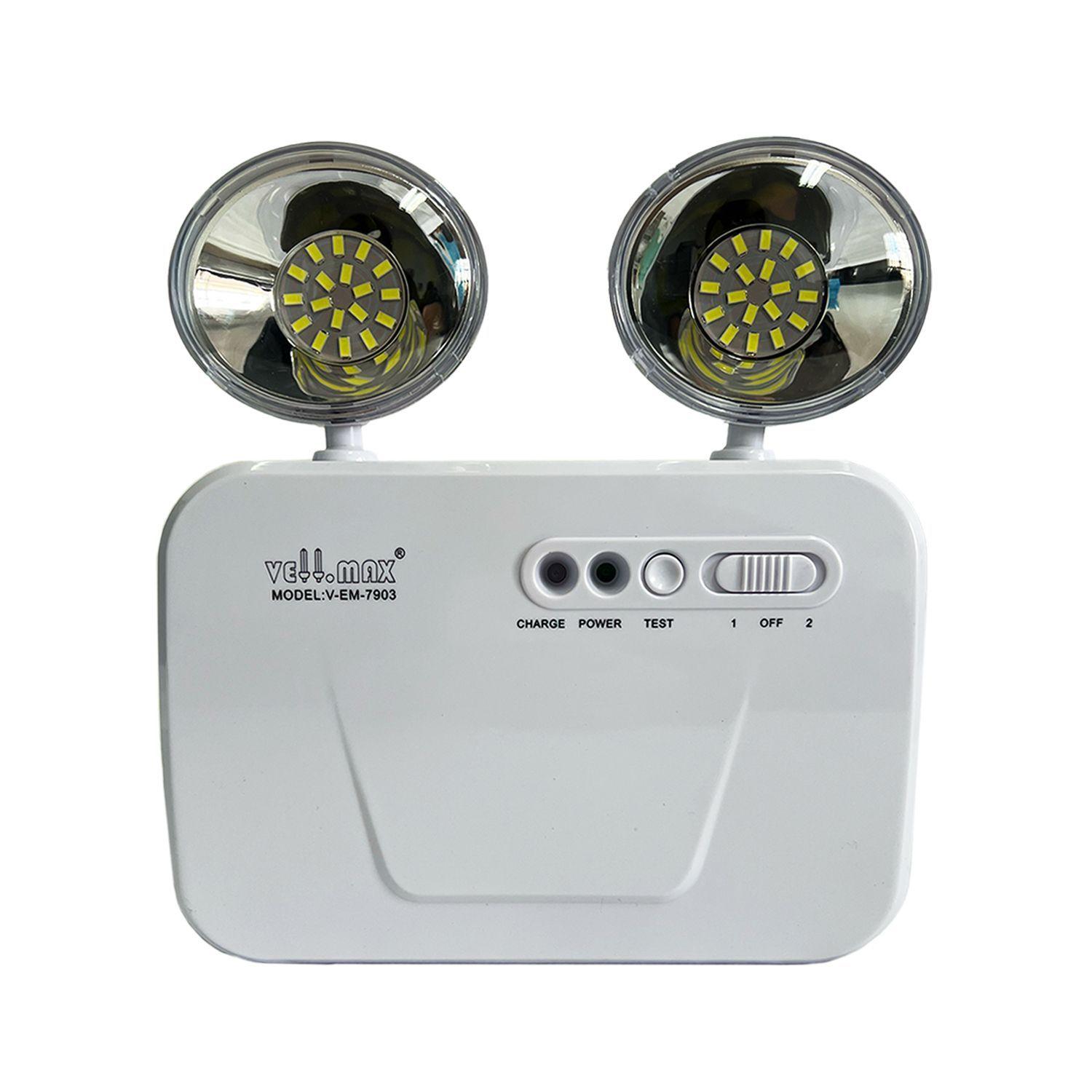 Lámpara Emergencia LED Doble Foco 4 horas 2x3w-2