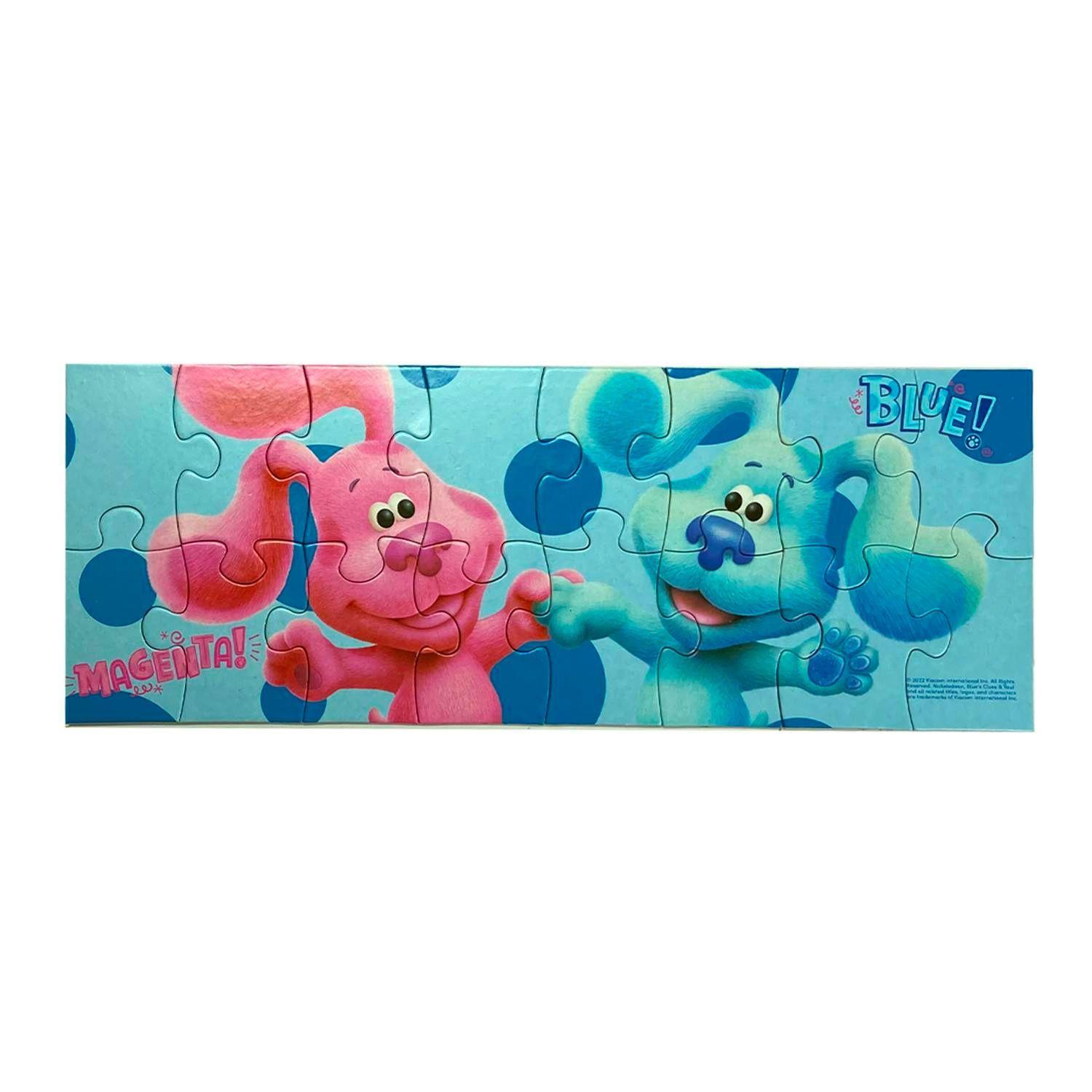 Set 5 Rompecabezas Las Pistas de Blue Caja Madera-2