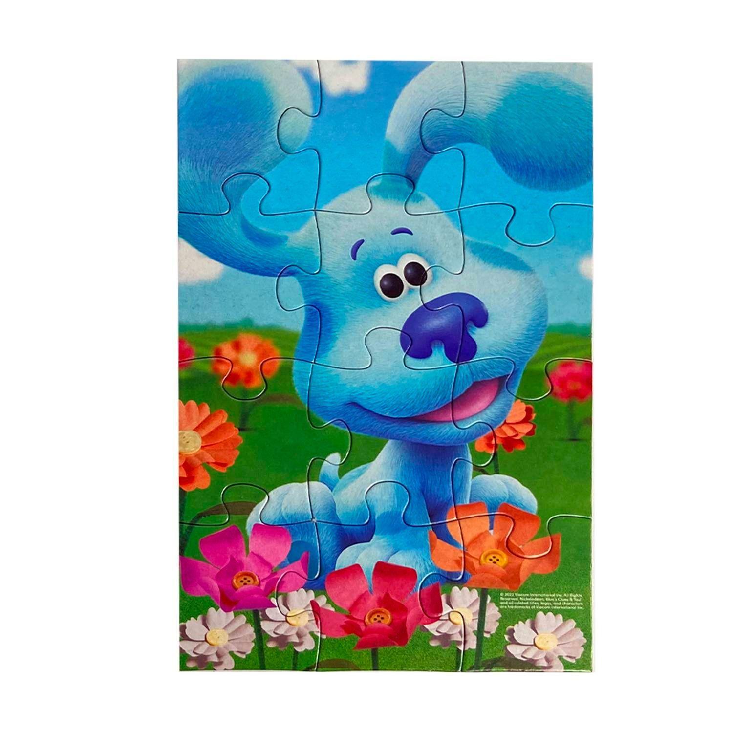 Set 5 Rompecabezas Las Pistas de Blue Caja Madera-5