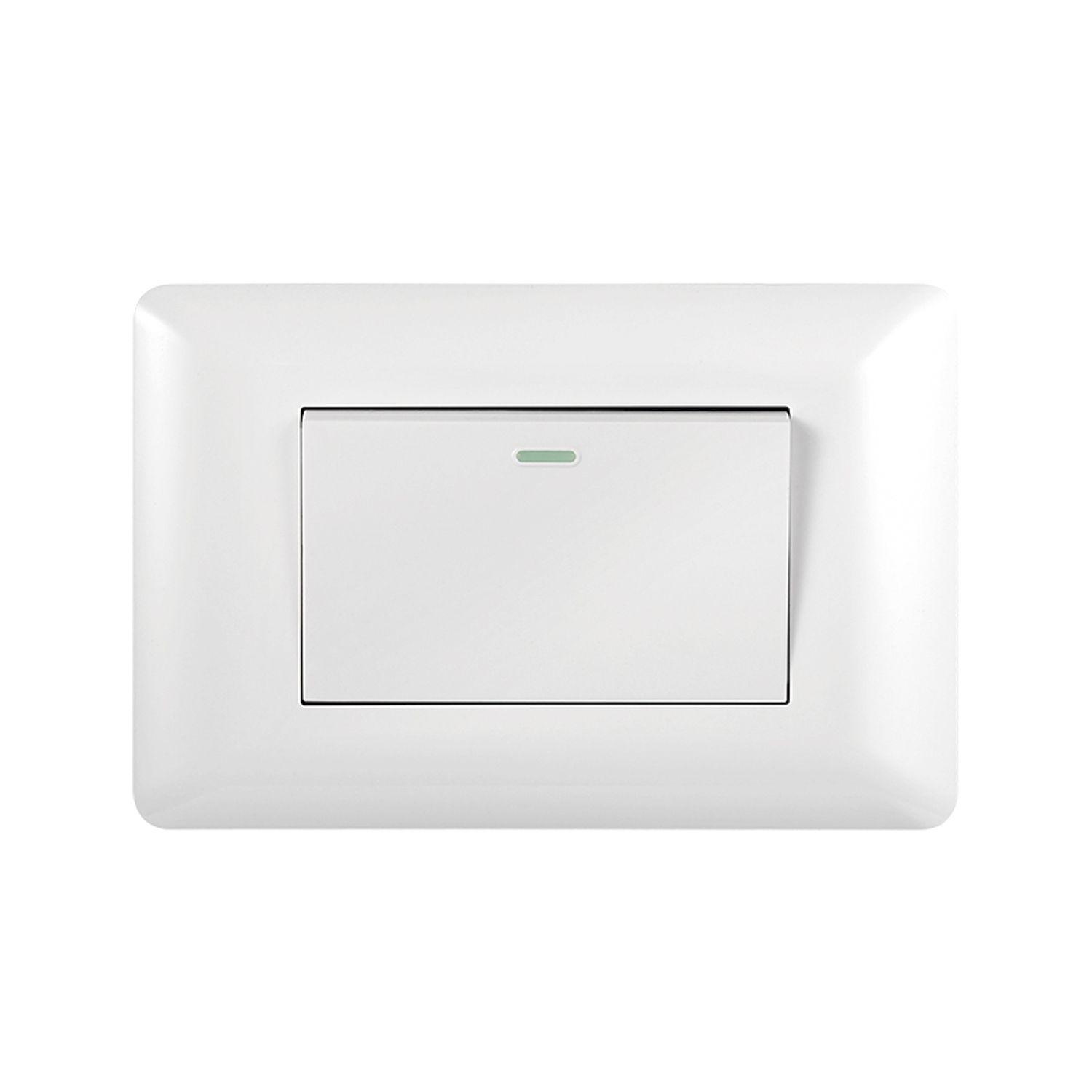 Pack 10 Interruptor Simple 9/12 10A 250V Blanco-1