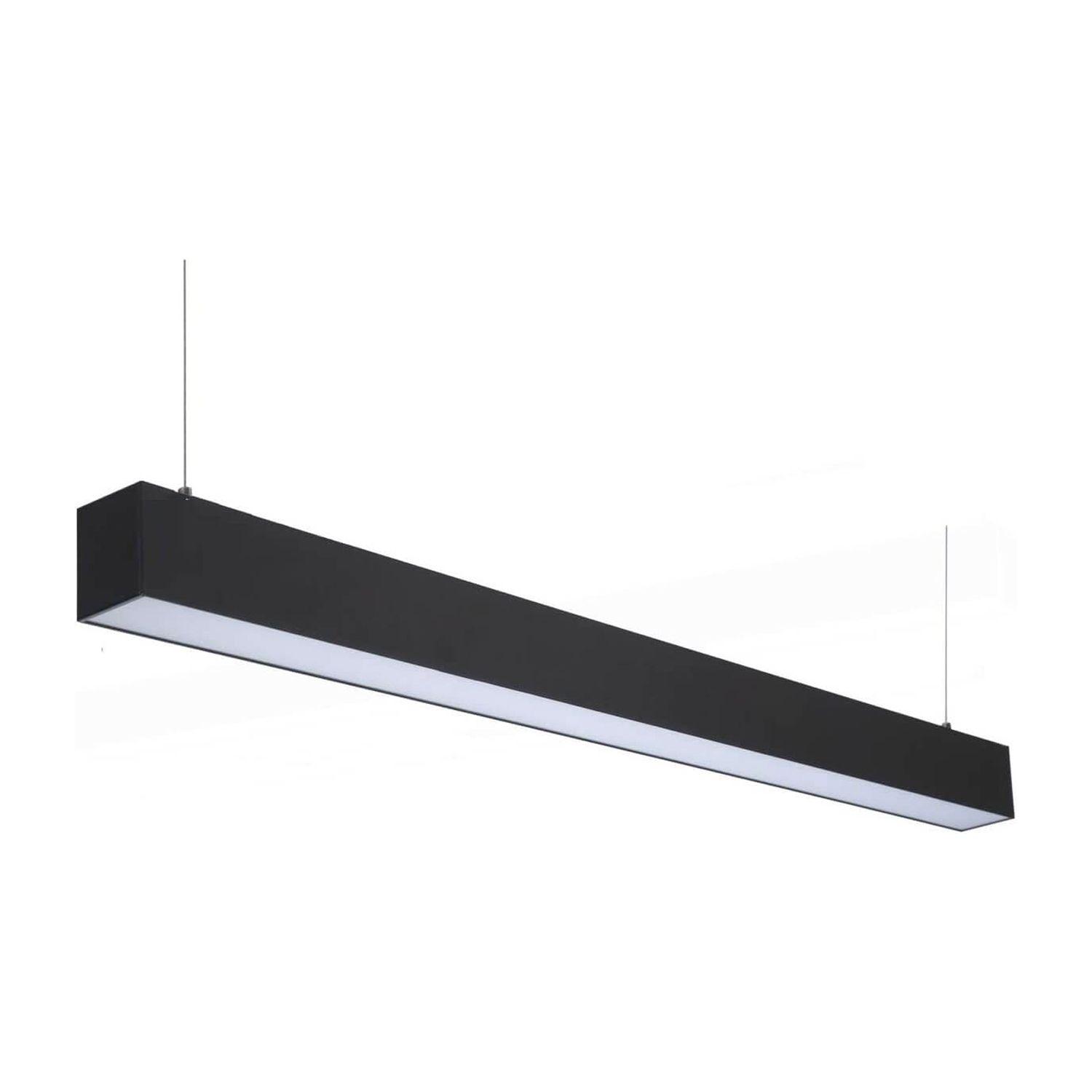 Luminaria Colgante Lineal ECO 40W Negro 120cm Luz Neutra-0