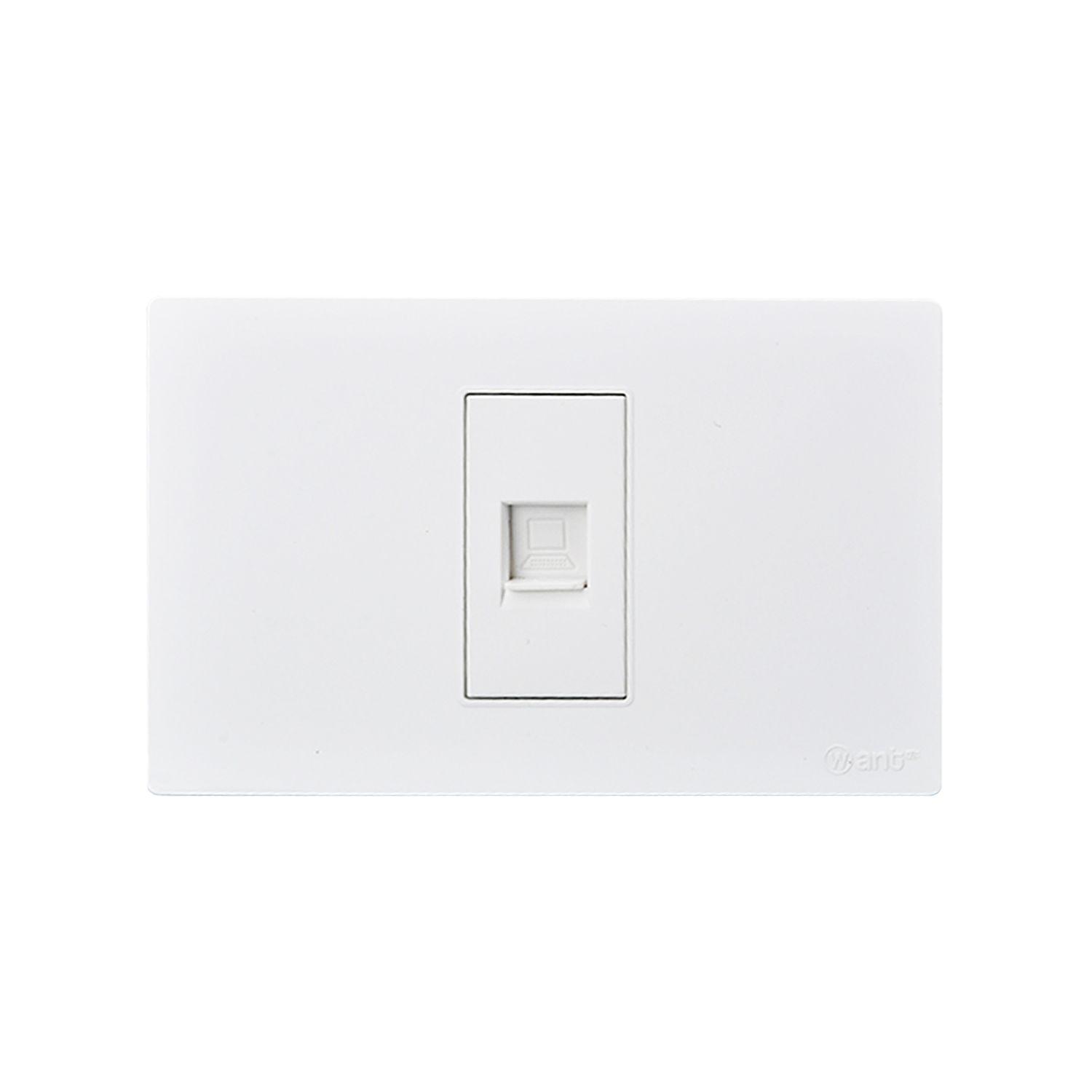 Pack 10 Toma Internet Metálico RJ65 - Blanco-3