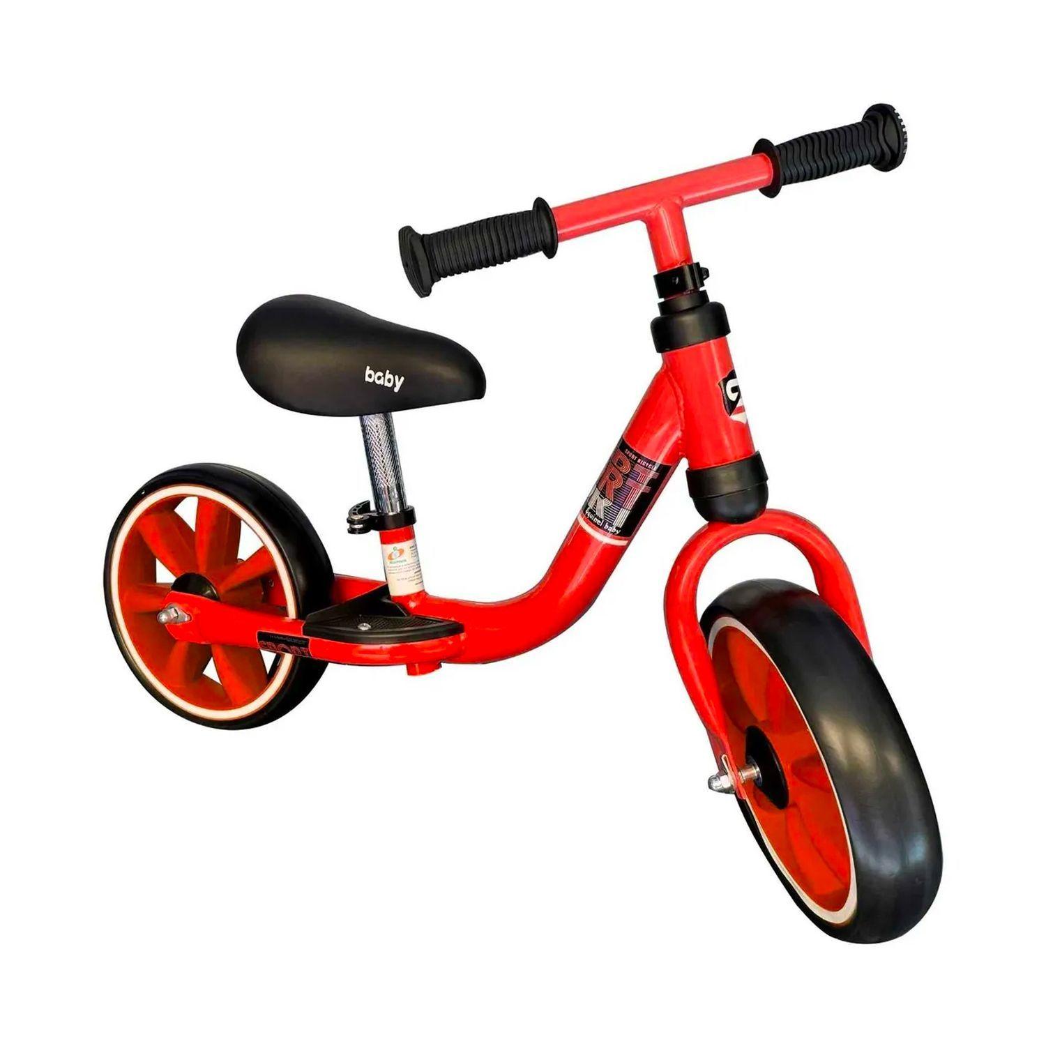 Bicicleta de Equilibrio Infantil Aro 10 Rojo-0
