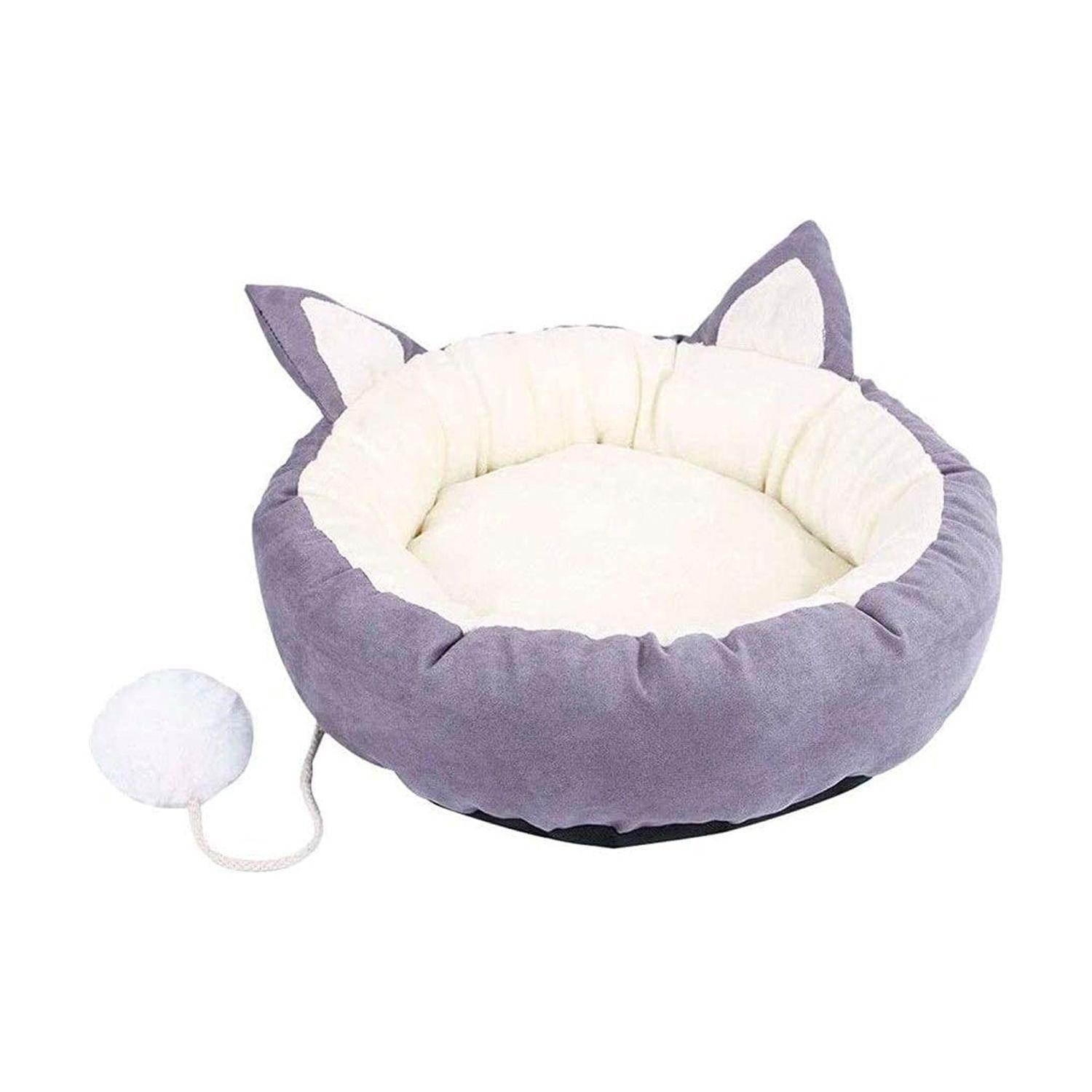 Cama Para Mascotas Diseño Orejas de Gato-3