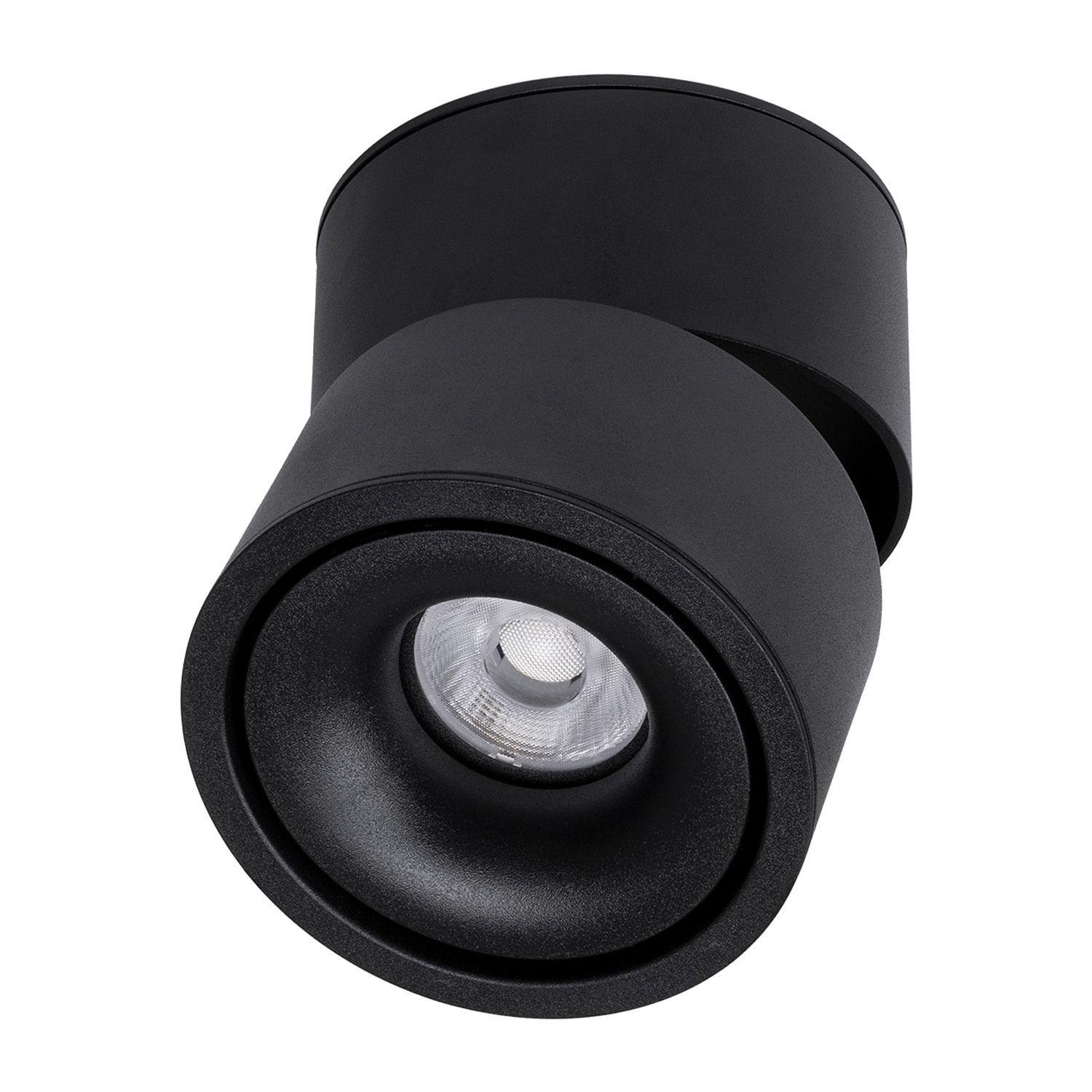 Apliqué LED Redondo Dirigible Negro 10W-0