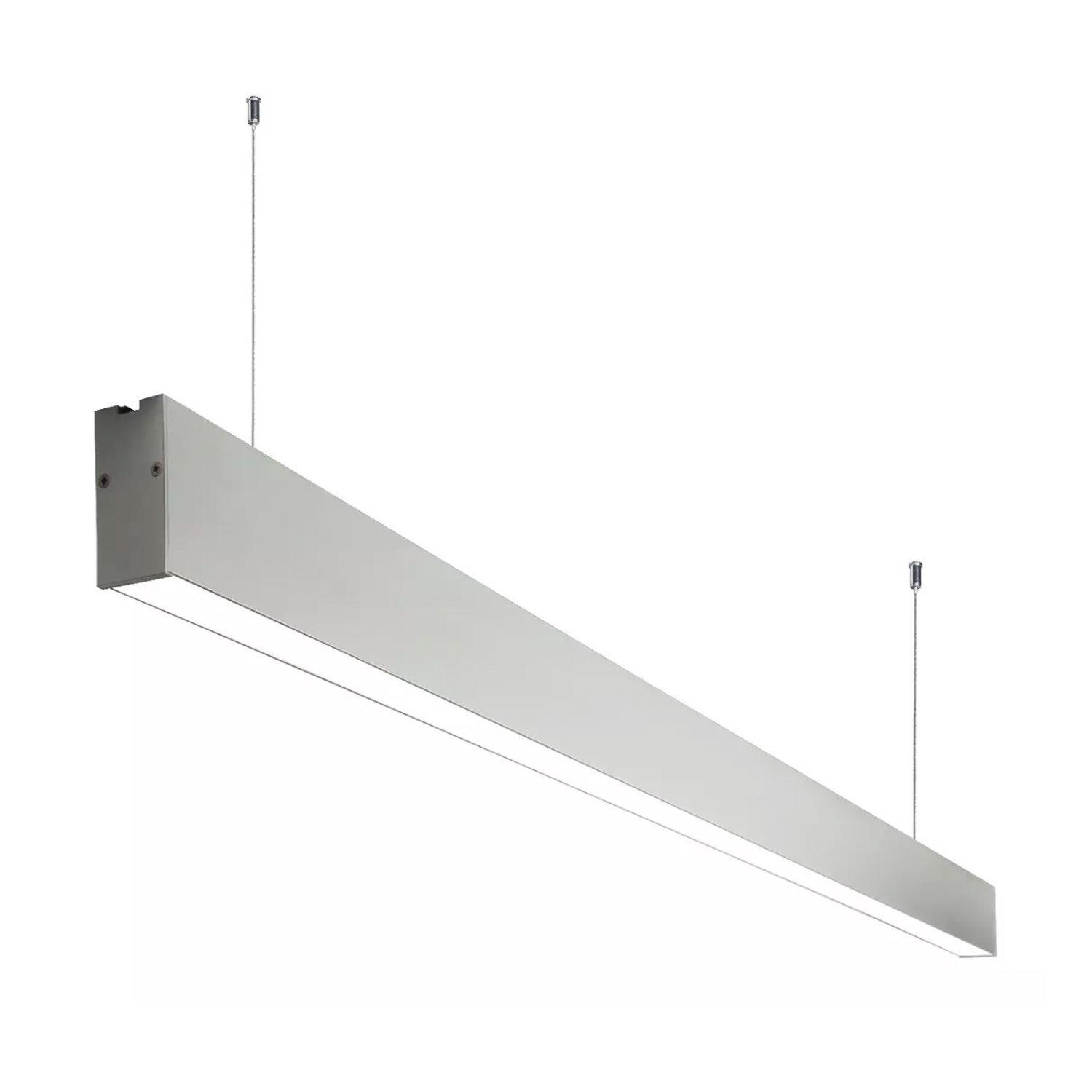 Luminaria Colgante Lineal ECO 40W Gris 120cm Luz Neutra-0