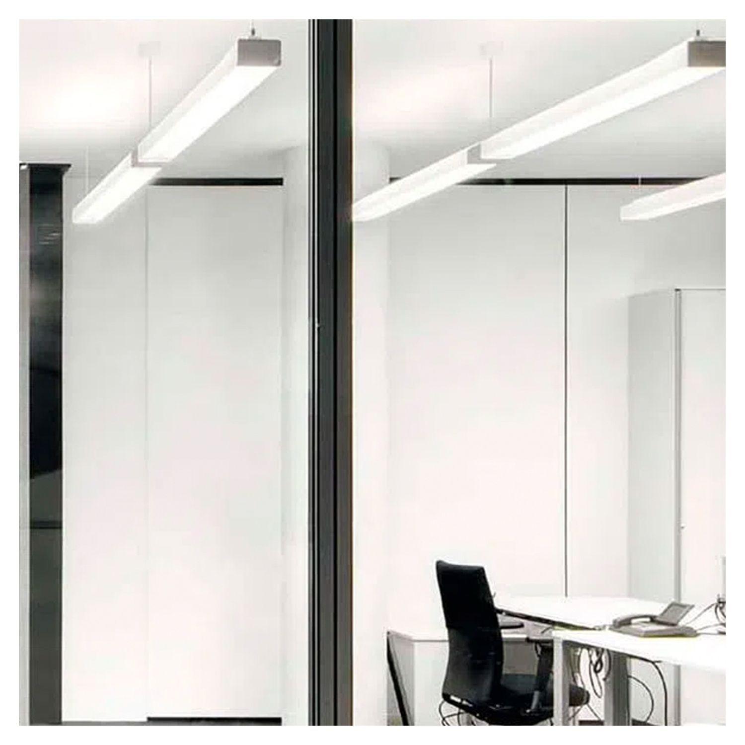 Luminaria Colgante Lineal ECO 40W Blanco 120cm Luz Neutra-2