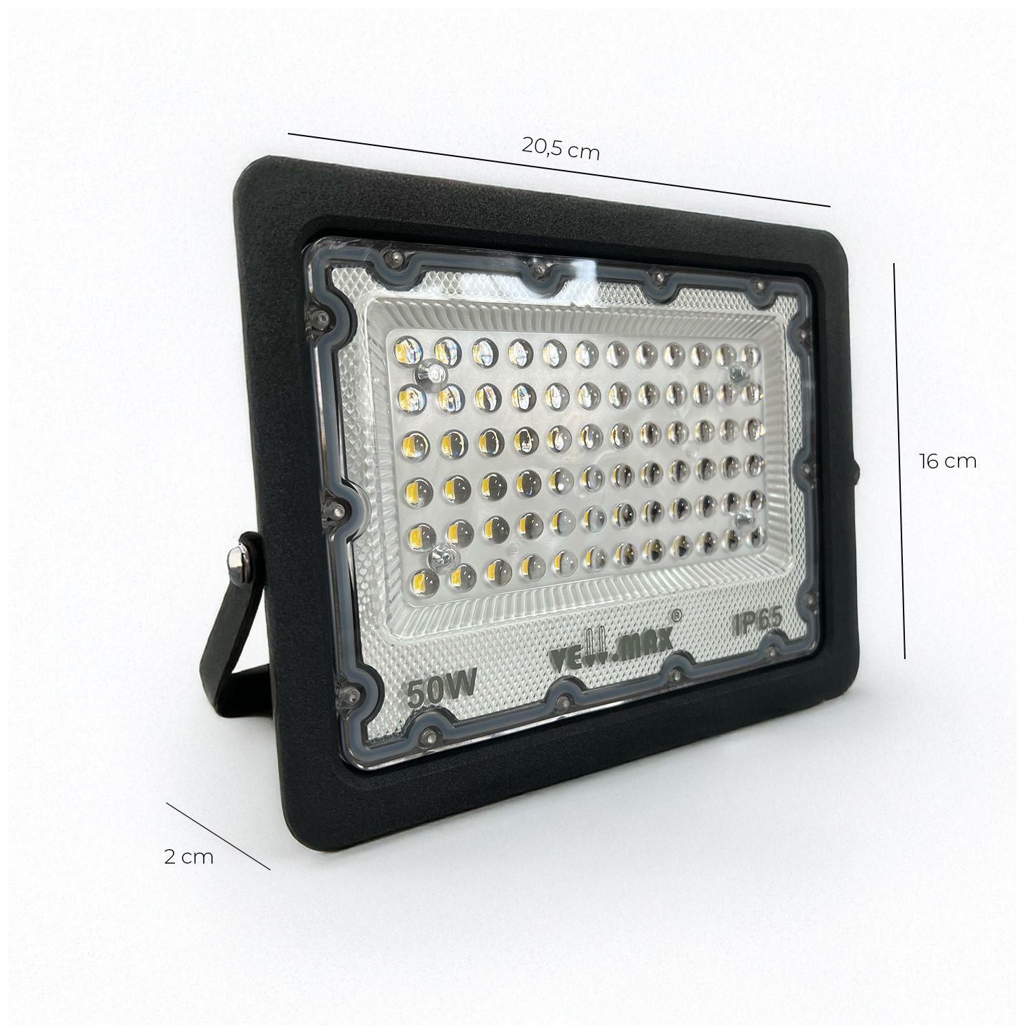 Proyector LED Slim 50w VFL6650 Negro Luz Cálida SEC-4