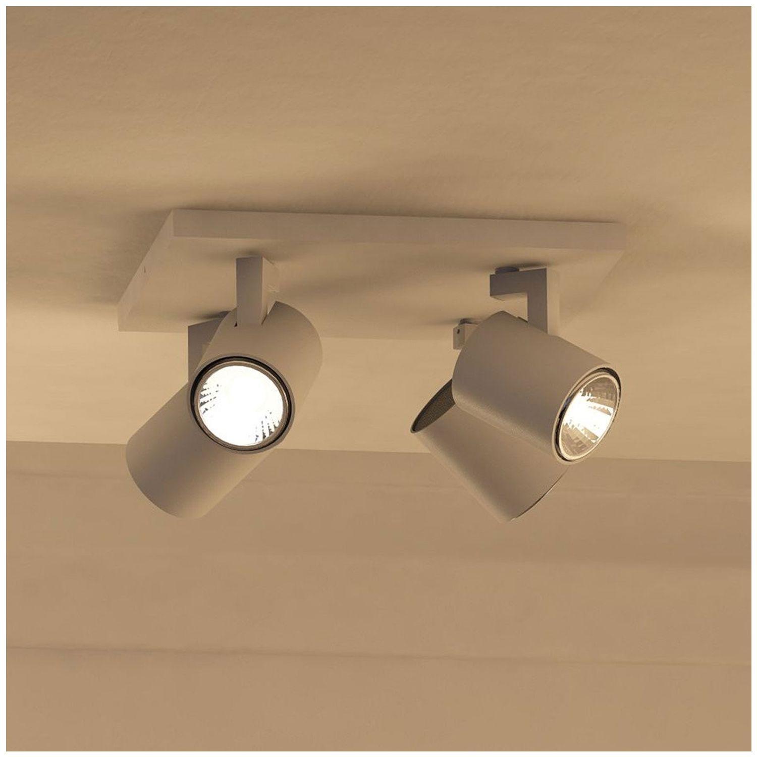 Foco Philips Runner Spotlight Blanco x4 GU10 Incluye Ampolletas Fría -2