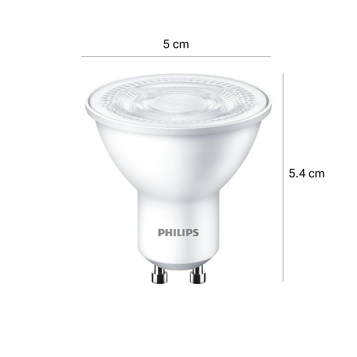 Pack 4 Ampolletas Philips Led Spot GU10 EcoHome 3.8W Luz Fría-1