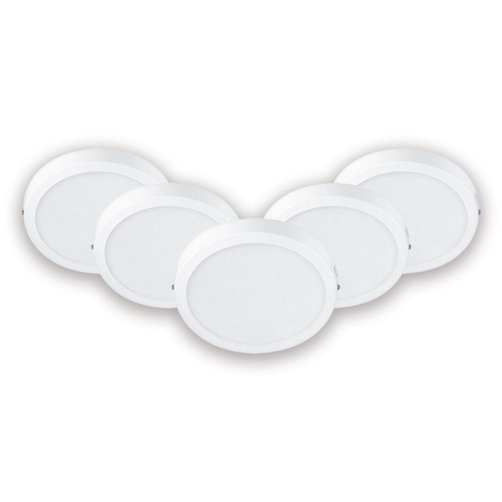 Pack 5 Paneles LED 18W Sobrepuesto Redondo DL252 G2 Philips - Neutro-0