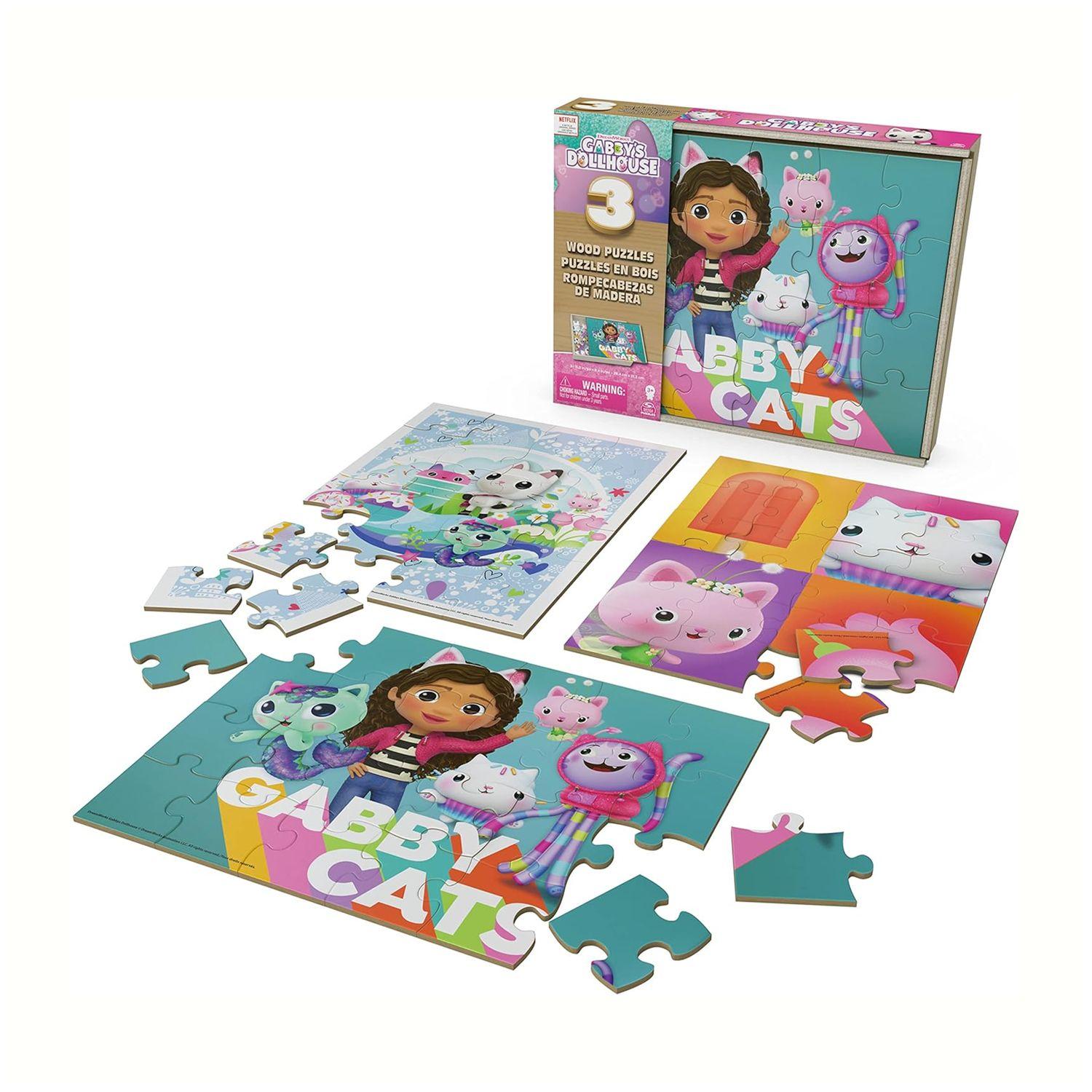 Rompecabezas 3 en 1 Caja Madera - Gabby’s Dollhouse-3
