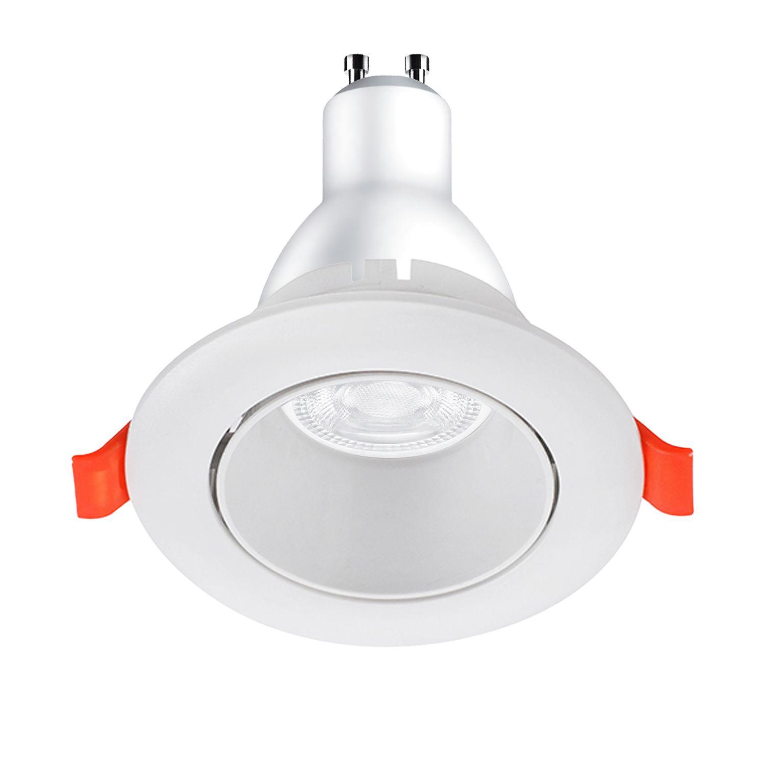Foco Spot Porta GU-10 "LED Track Light" 9 cm - Blanco-3