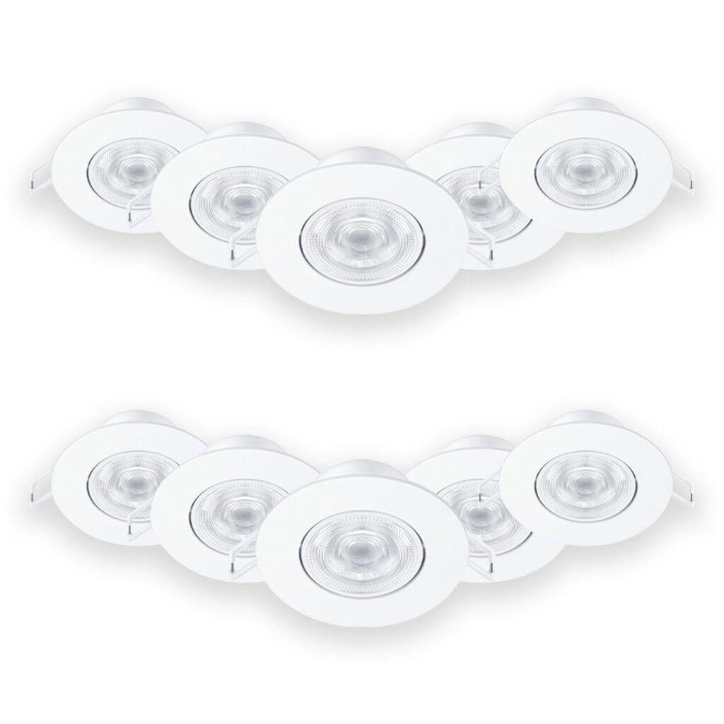 Pack 10 Foco Led Integrado Philips Spot 6.2 W - Frío-0