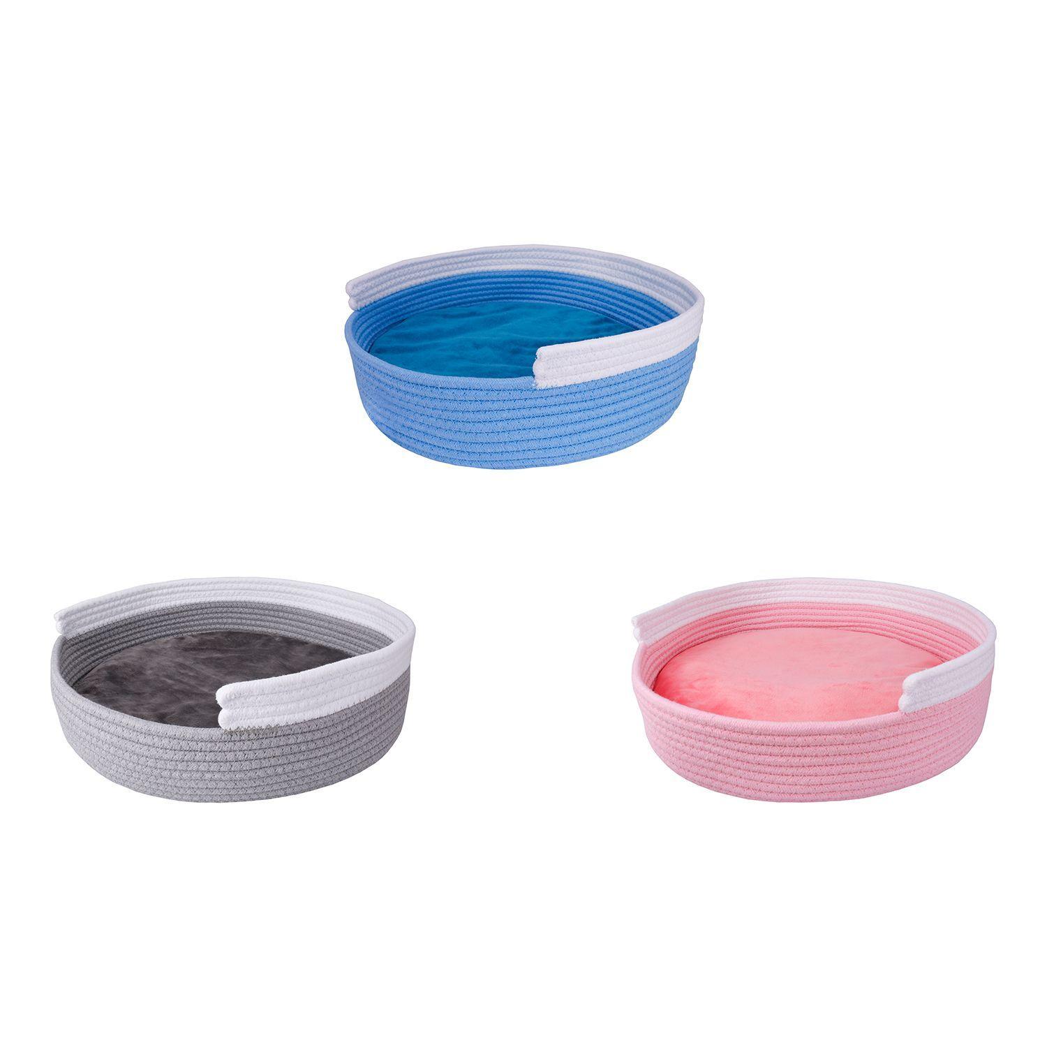 Cama Para Gatos Algodón Diseño Cesta Mediana-3