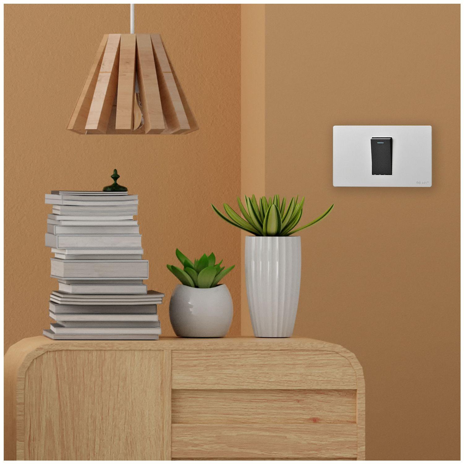 Pack 10 Interruptores Simple Metálico 9/24 16A - Gris - Negro-4