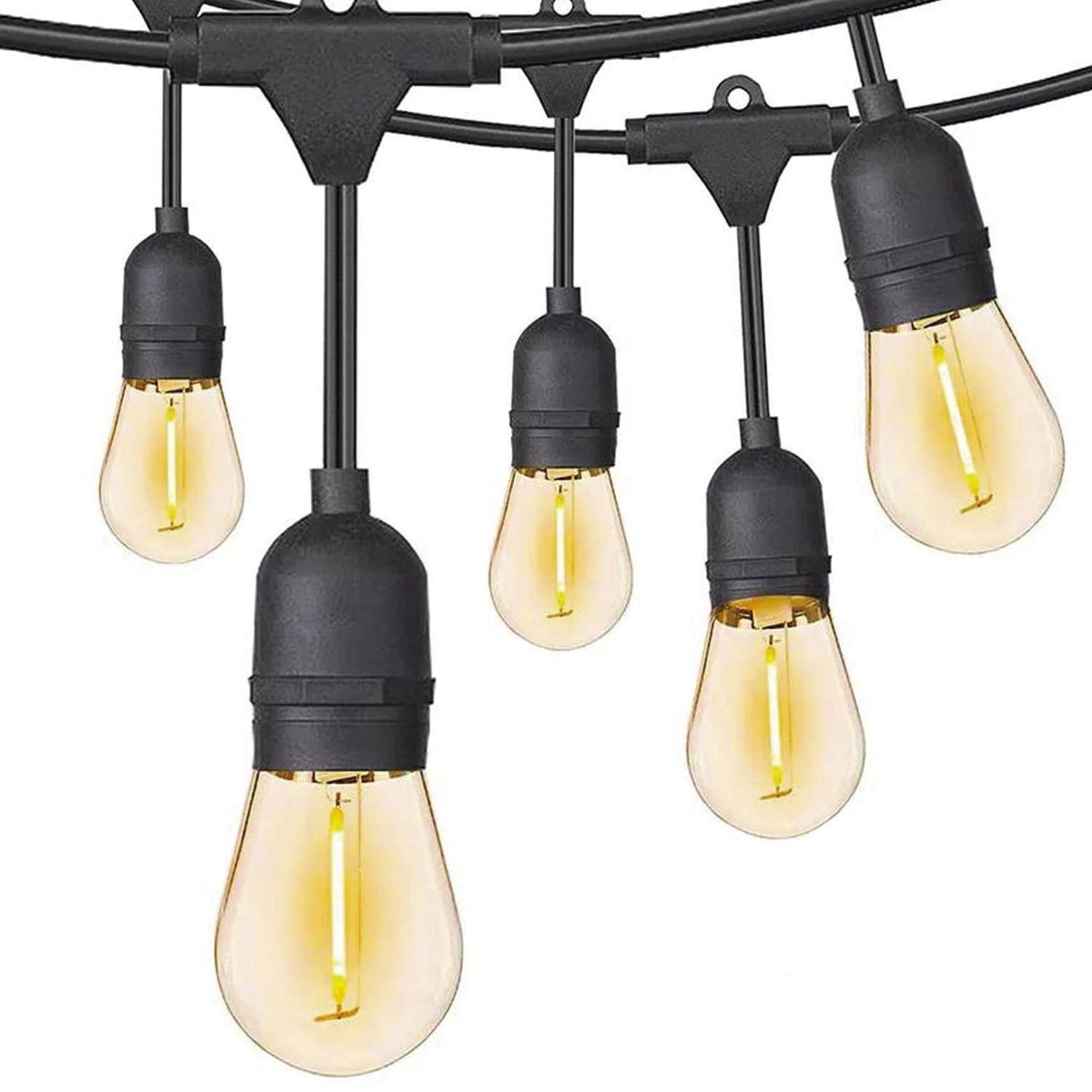 Guirnalda Exterior 5 Metros Incluye 10 Ampolletas 1W Cálido-0