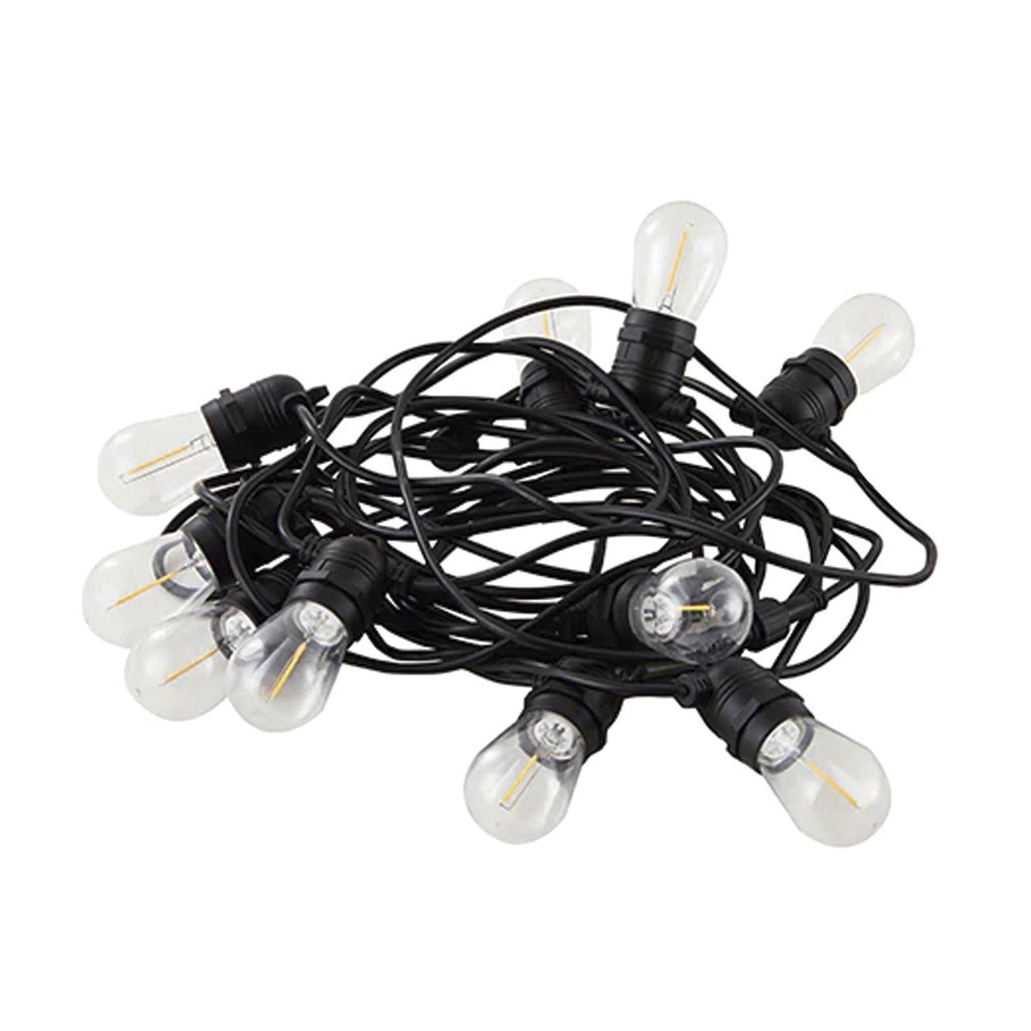 Guirnalda Exterior 5 Metros Incluye 10 Ampolletas 1W Cálido-1